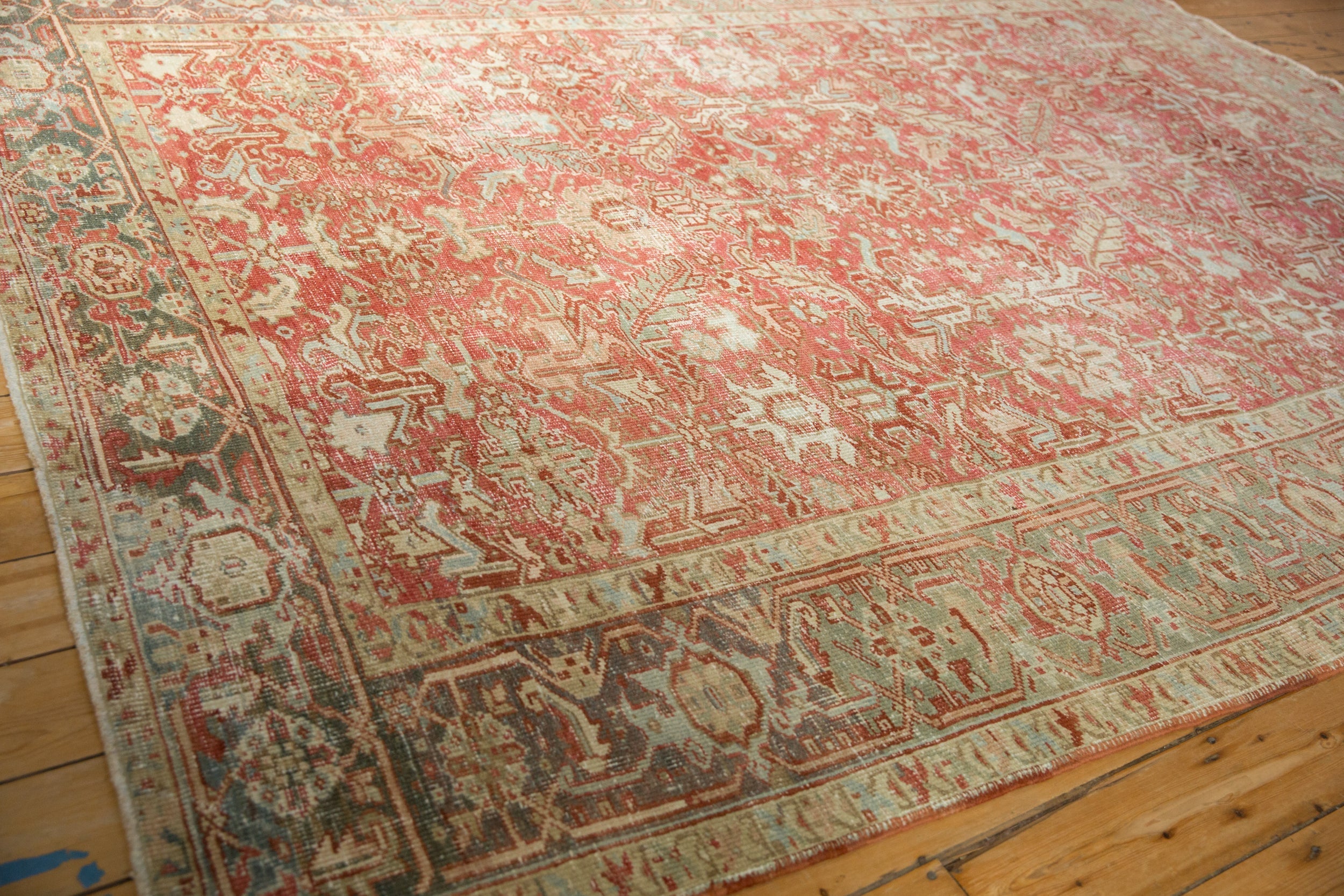 8x10.5 Vintage Distressed Heriz Carpet by Old New House® - product image 6 for Resin Society