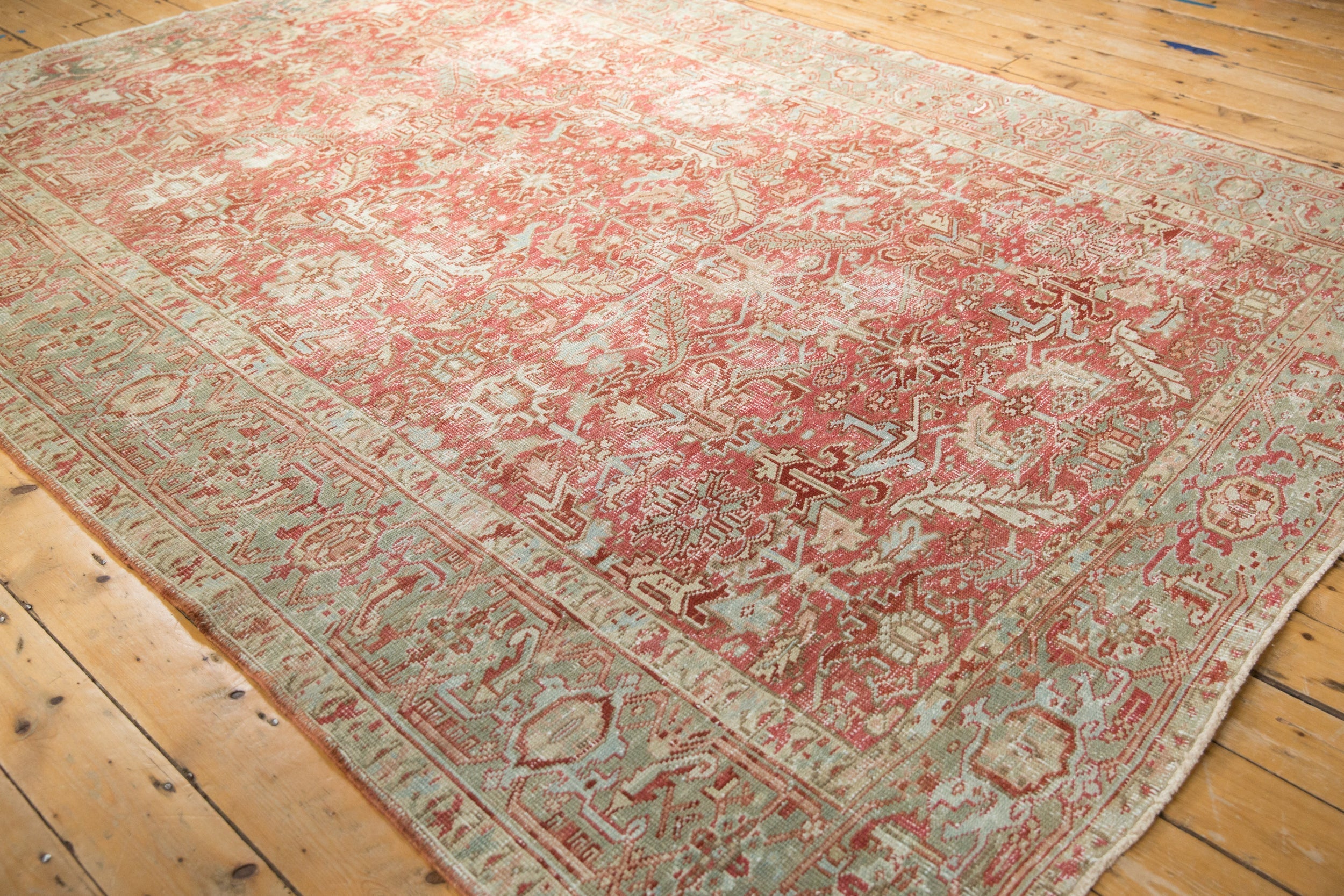 8x10.5 Vintage Distressed Heriz Carpet by Old New House® - product image 7 for Resin Society