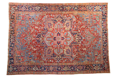 8x11 Vintage Heriz Carpet by Old New House® - main product image for Resin Society