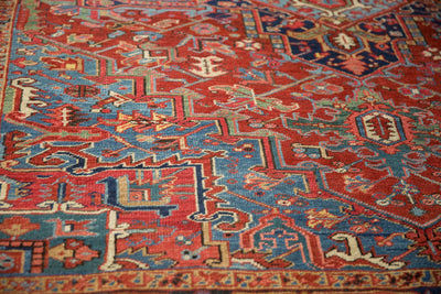 8x11 Vintage Heriz Carpet by Old New House® - product image 9 for Resin Society