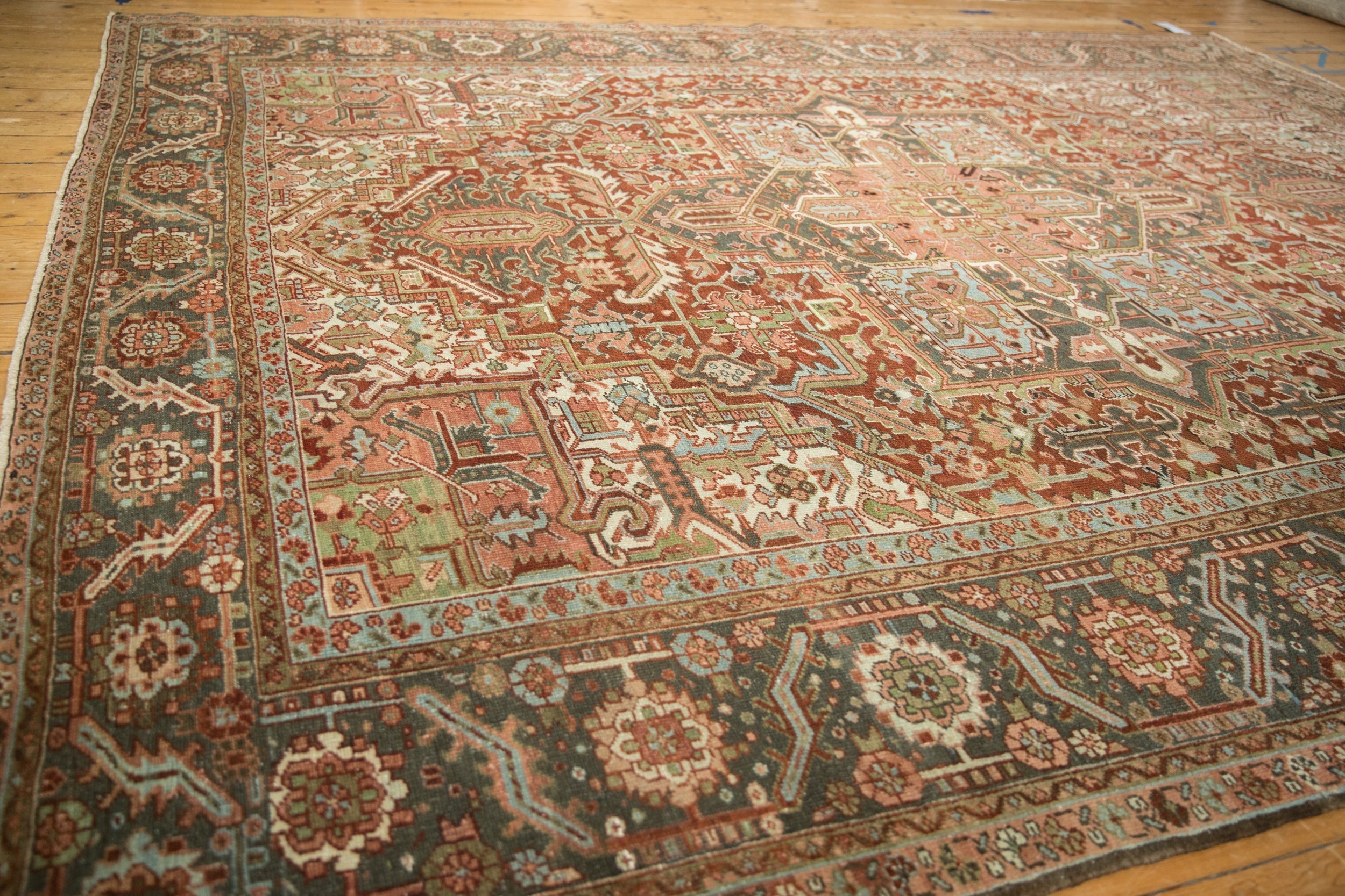 9.5x12.5 Vintage Distressed Heriz Carpet by Old New House® - product image 5 for Resin Society