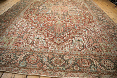 9.5x12.5 Vintage Distressed Heriz Carpet by Old New House® - product image 7 for Resin Society