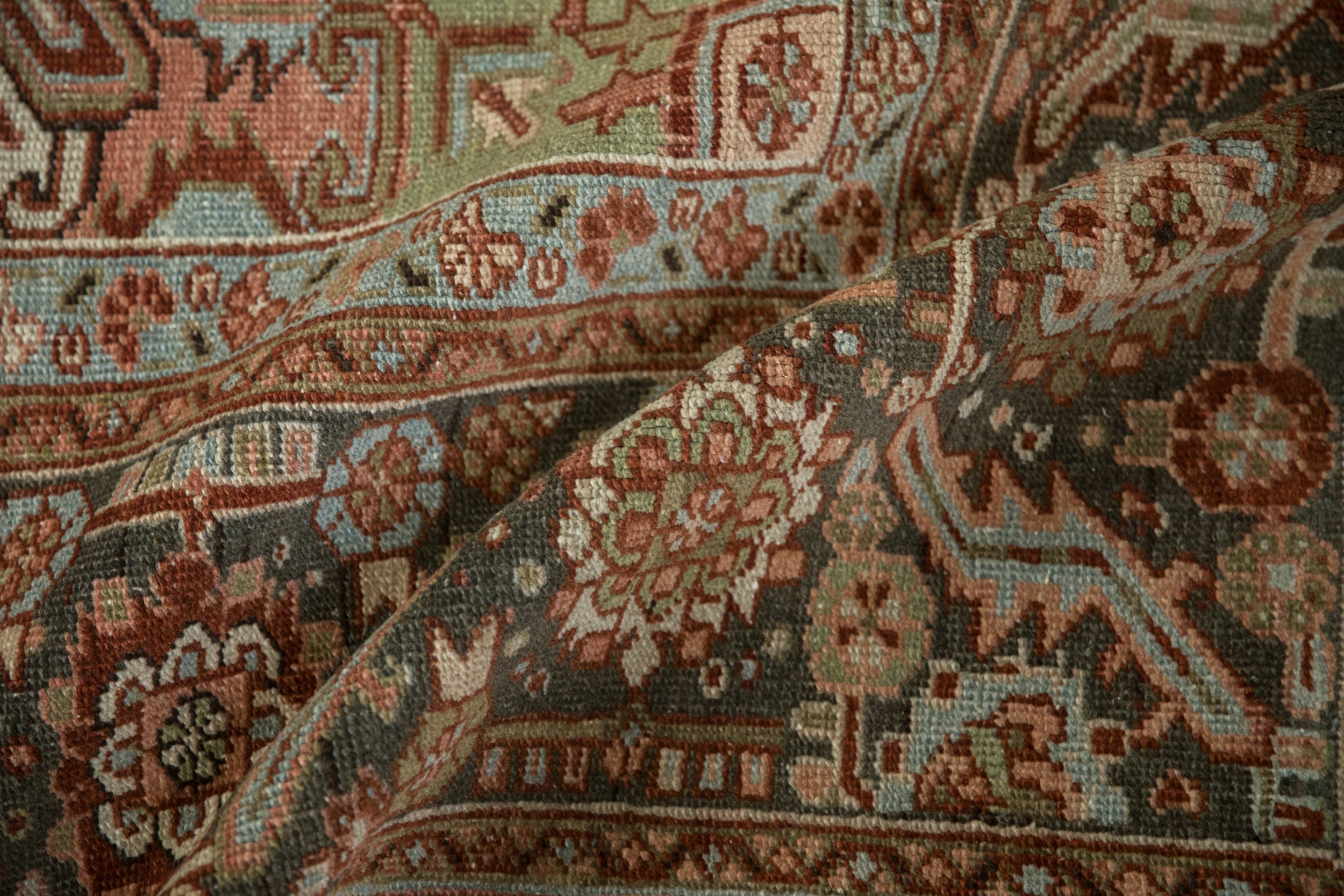 9.5x12.5 Vintage Distressed Heriz Carpet by Old New House® - product image 8 for Resin Society