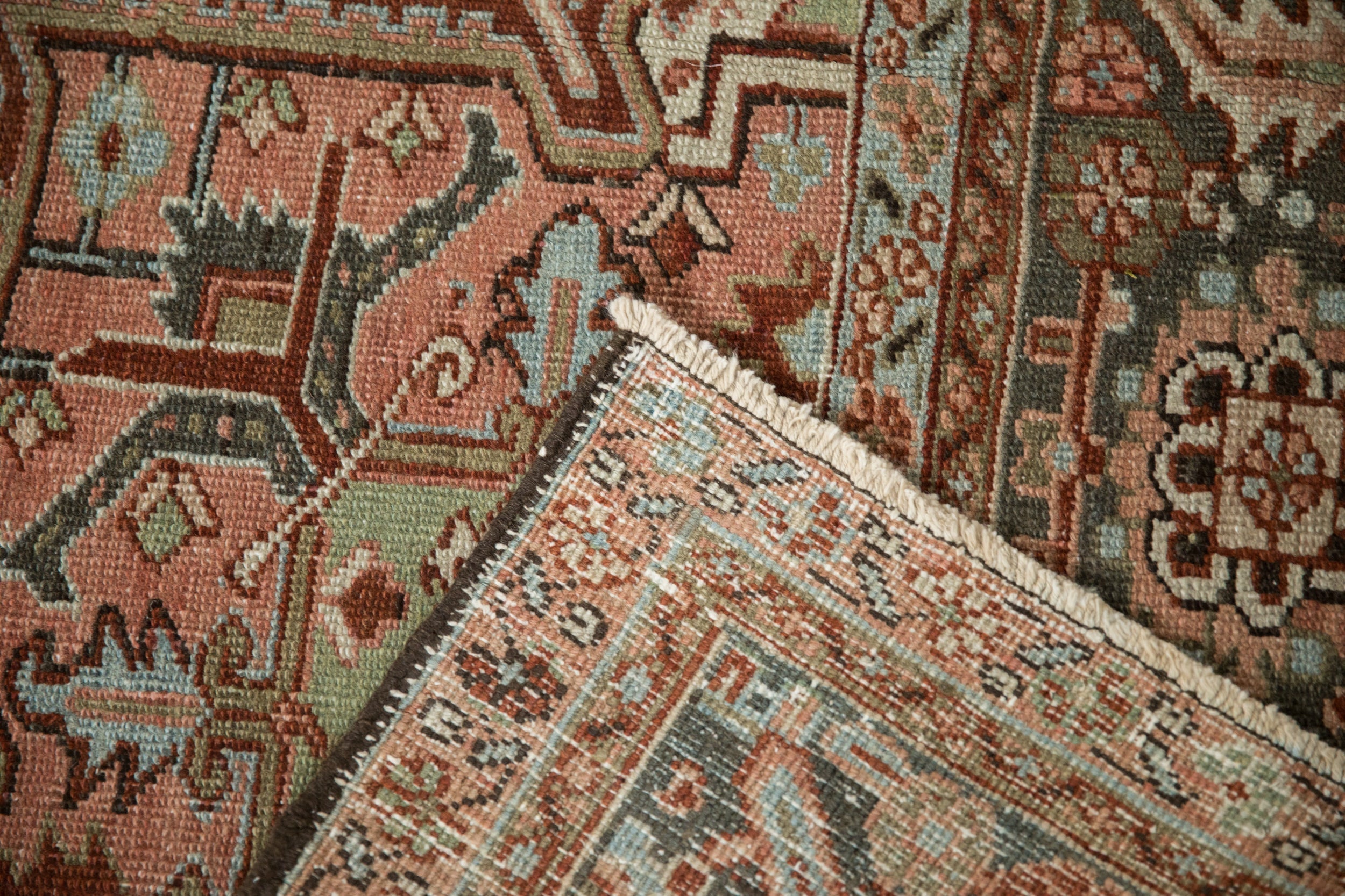 9.5x12.5 Vintage Distressed Heriz Carpet by Old New House® - product image 9 for Resin Society