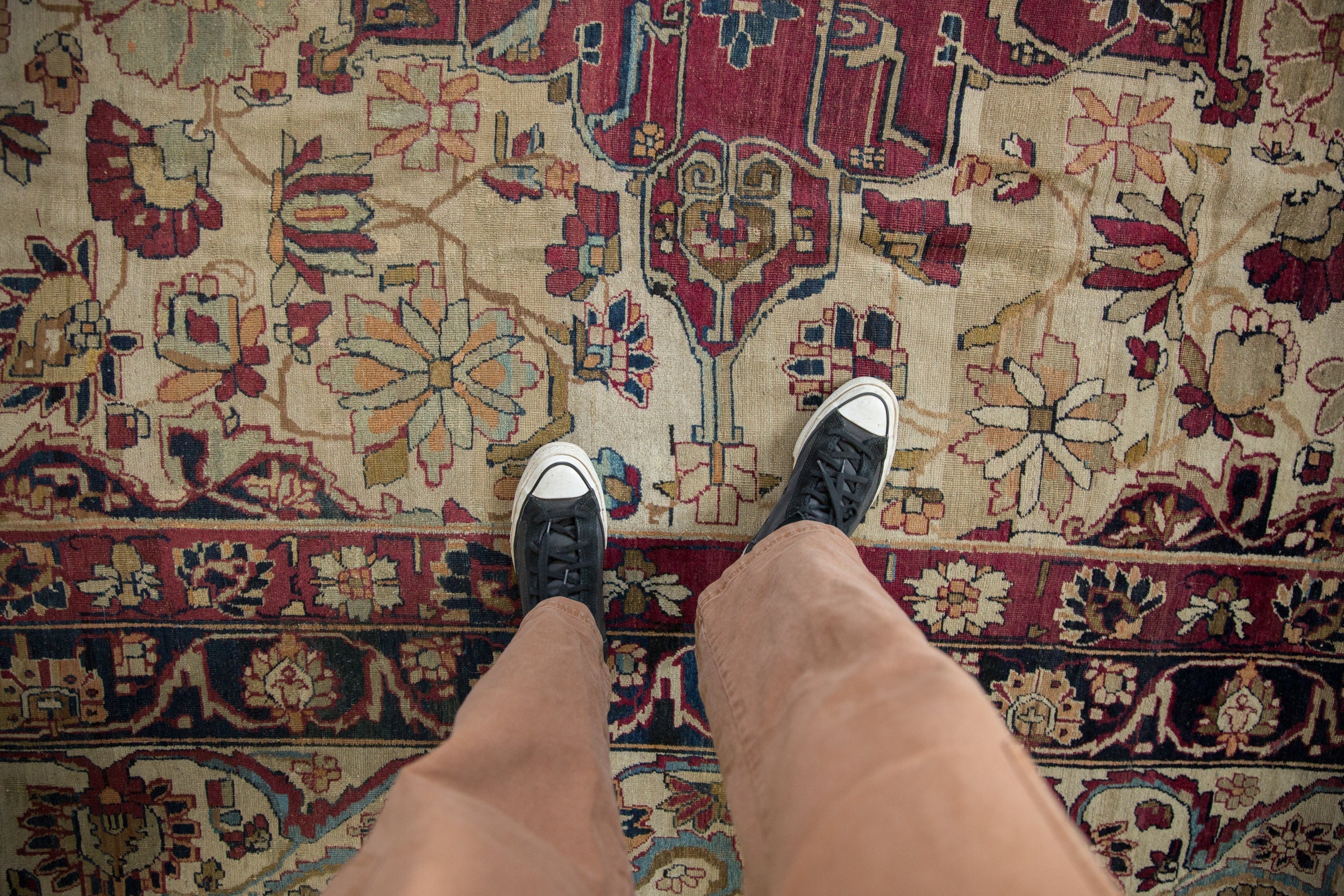 11.5x16 Antique Fine Kerman Carpet by Old New House® - product image 2 for Resin Society