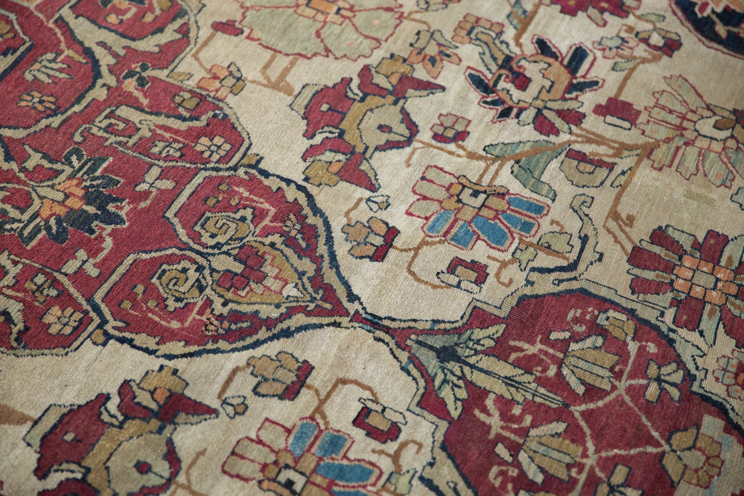 11.5x16 Antique Fine Kerman Carpet by Old New House® - product image 20 for Resin Society