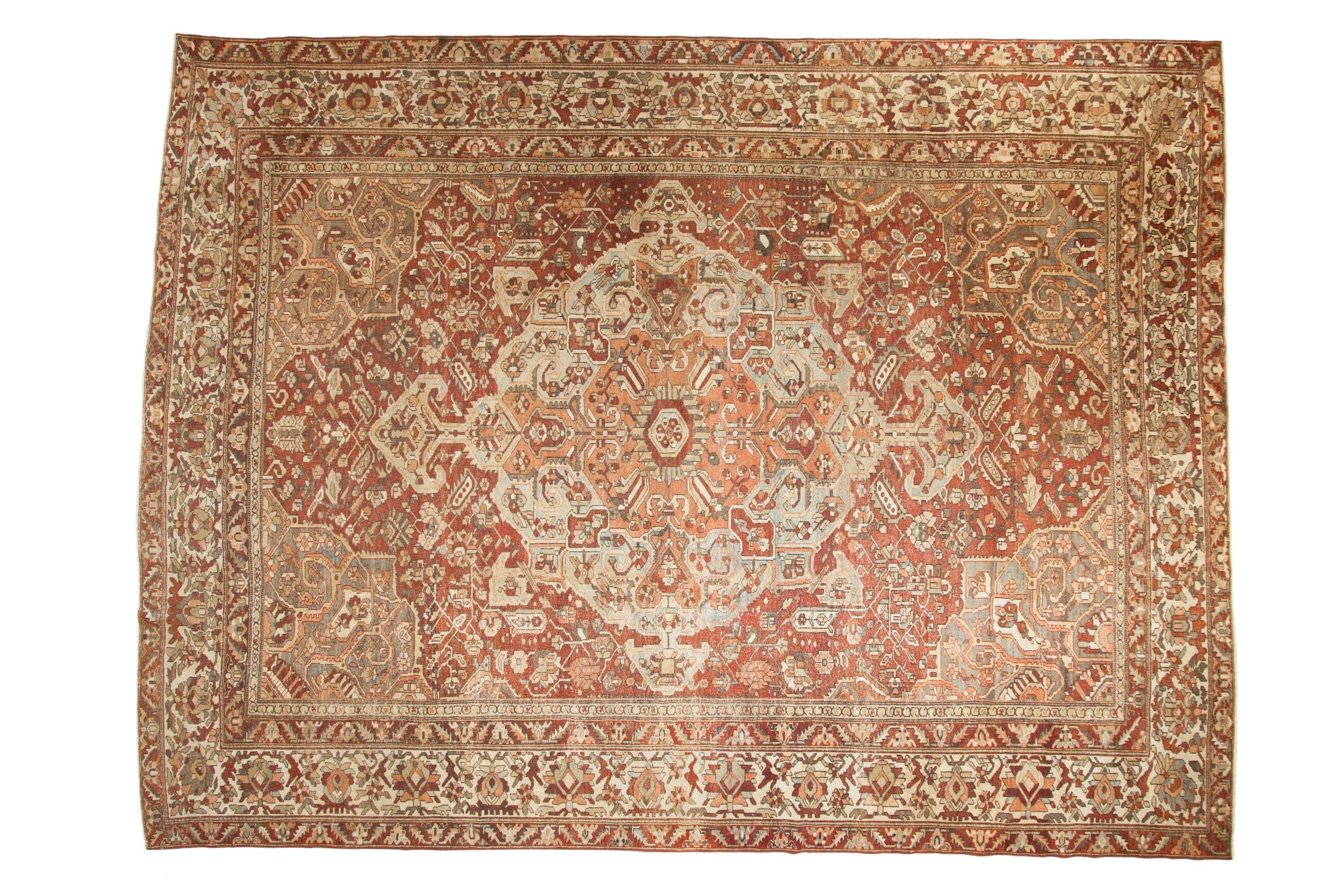 11.5x15 Vintage Distressed Baktiari Carpet by Old New House® - main product image for Resin Society