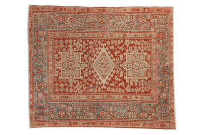 3.5x4.5 Vintage Distressed Karaja Square Rug by Old New House® - main product image for Resin Society