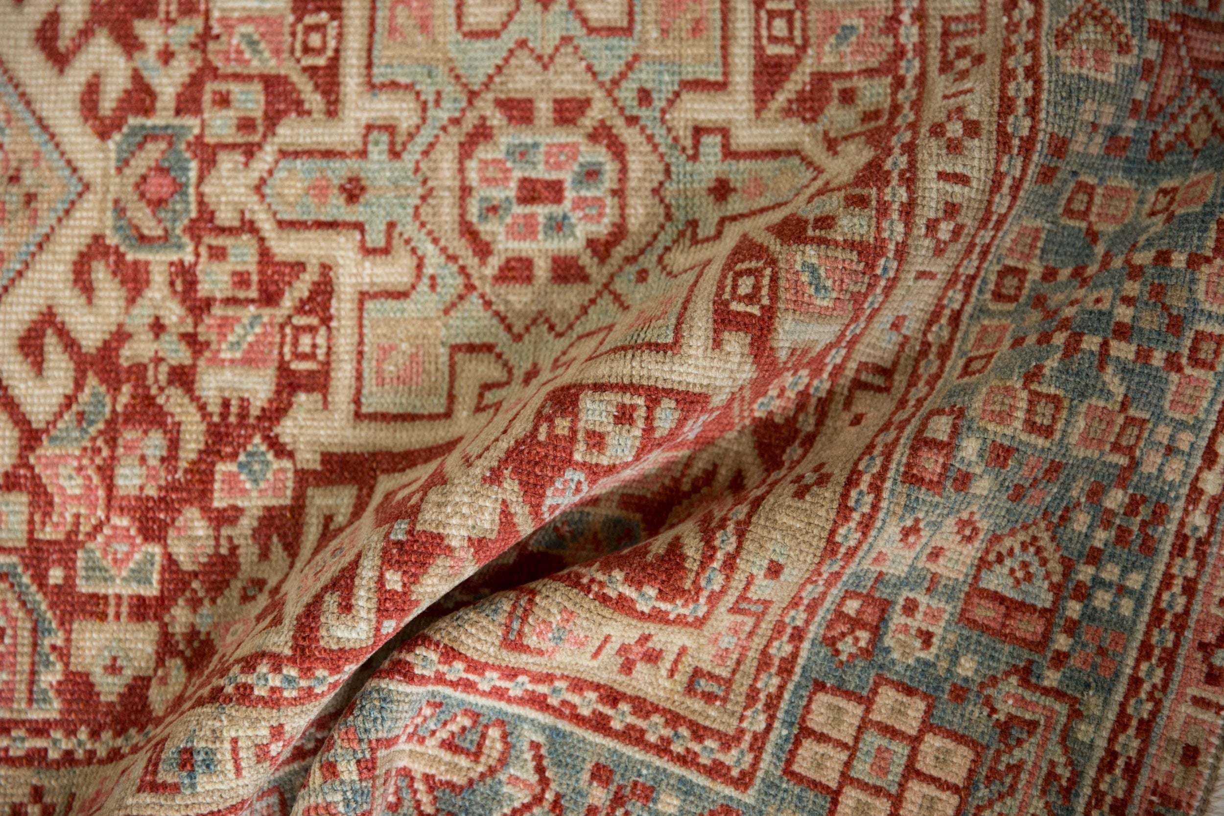 3.5x4.5 Vintage Distressed Karaja Square Rug by Old New House® - product image 8 for Resin Society