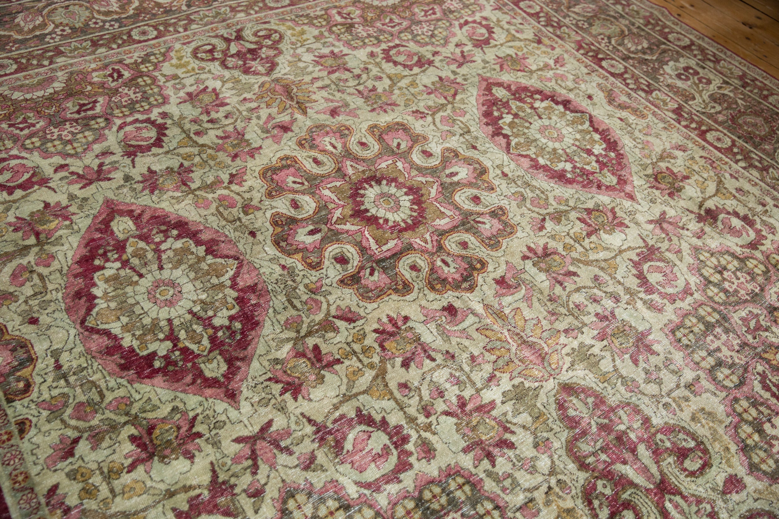 10x15.5 Antique Distressed Kerman Carpet by Old New House® - product image 3 for Resin Society