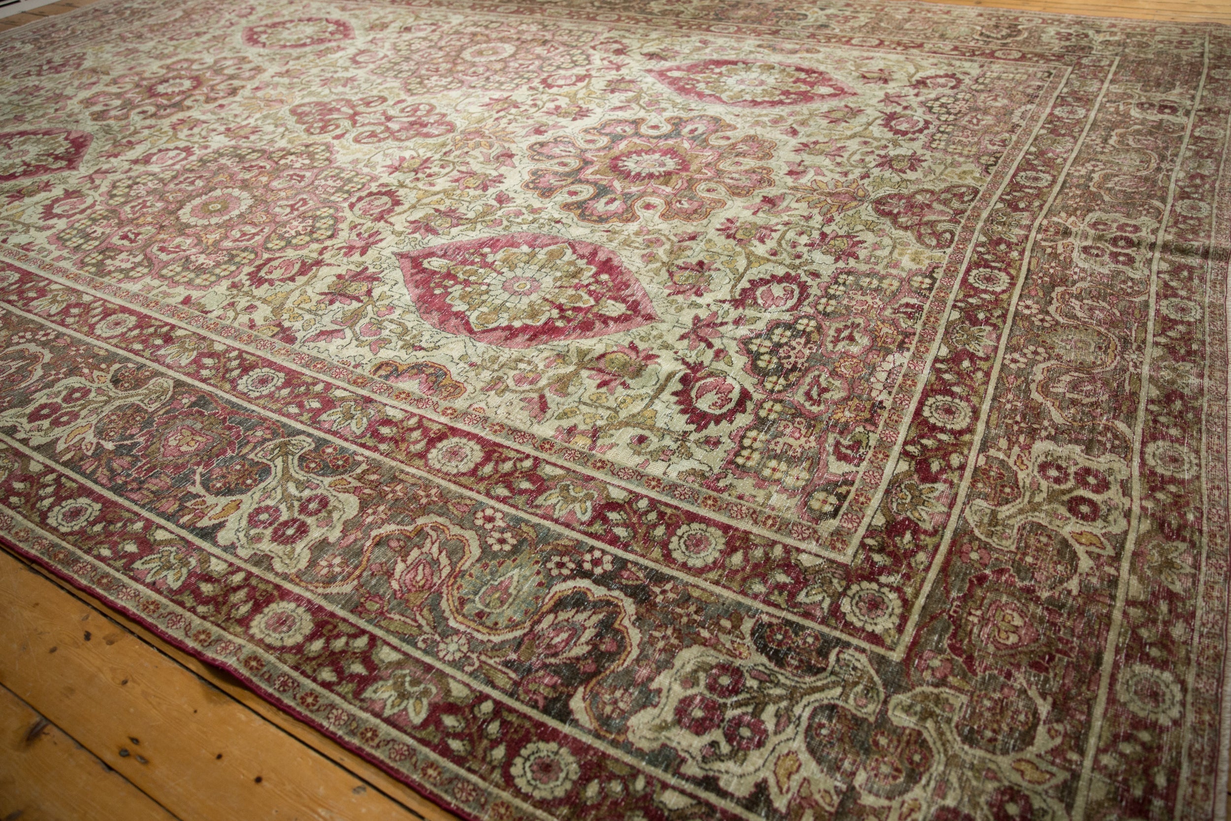 10x15.5 Antique Distressed Kerman Carpet by Old New House® - product image 5 for Resin Society