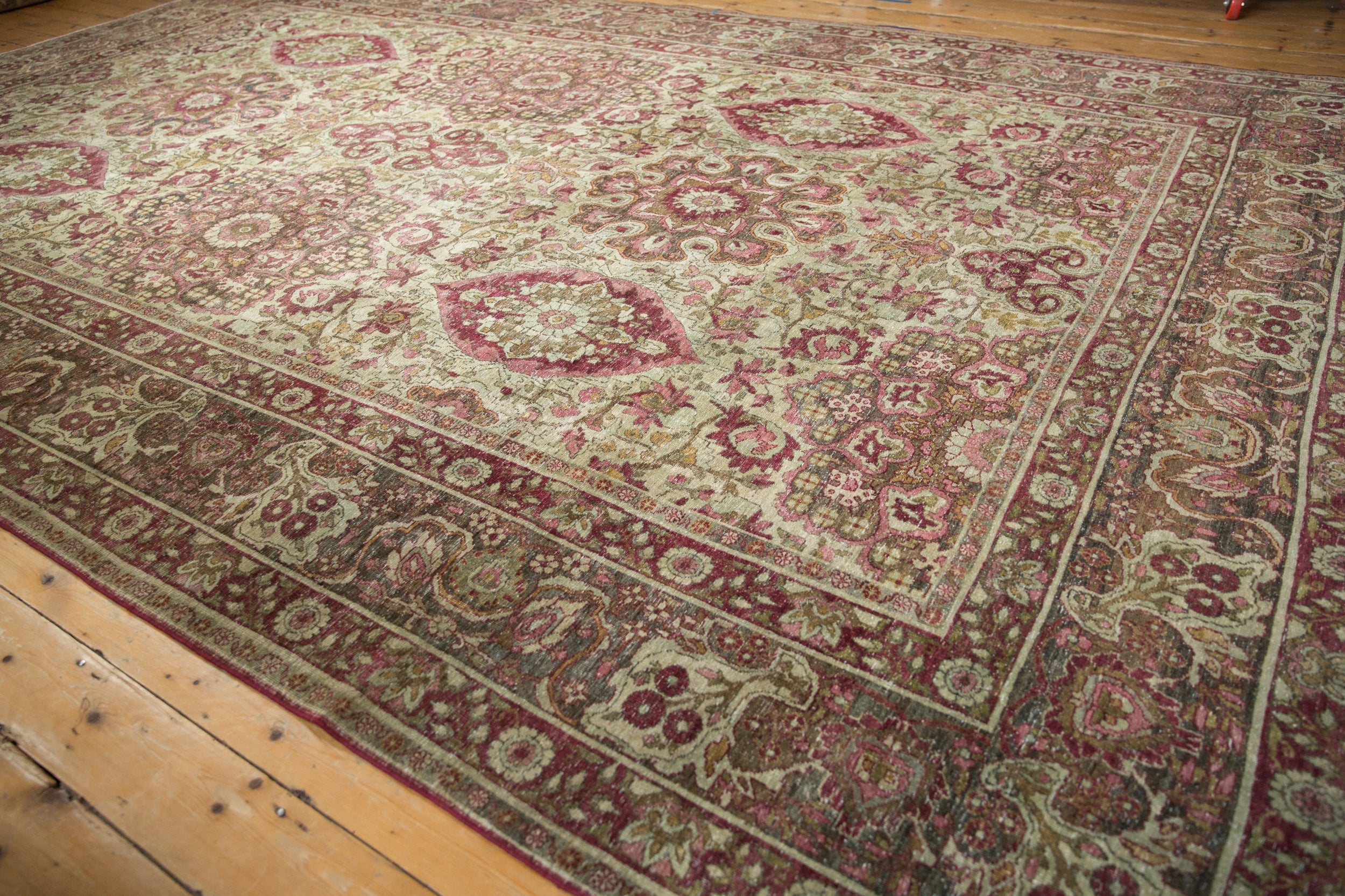 10x15.5 Antique Distressed Kerman Carpet by Old New House® - product image 9 for Resin Society