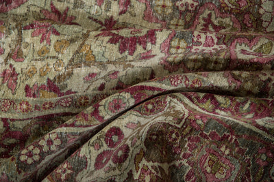 10x15.5 Antique Distressed Kerman Carpet by Old New House® - product image 11 for Resin Society
