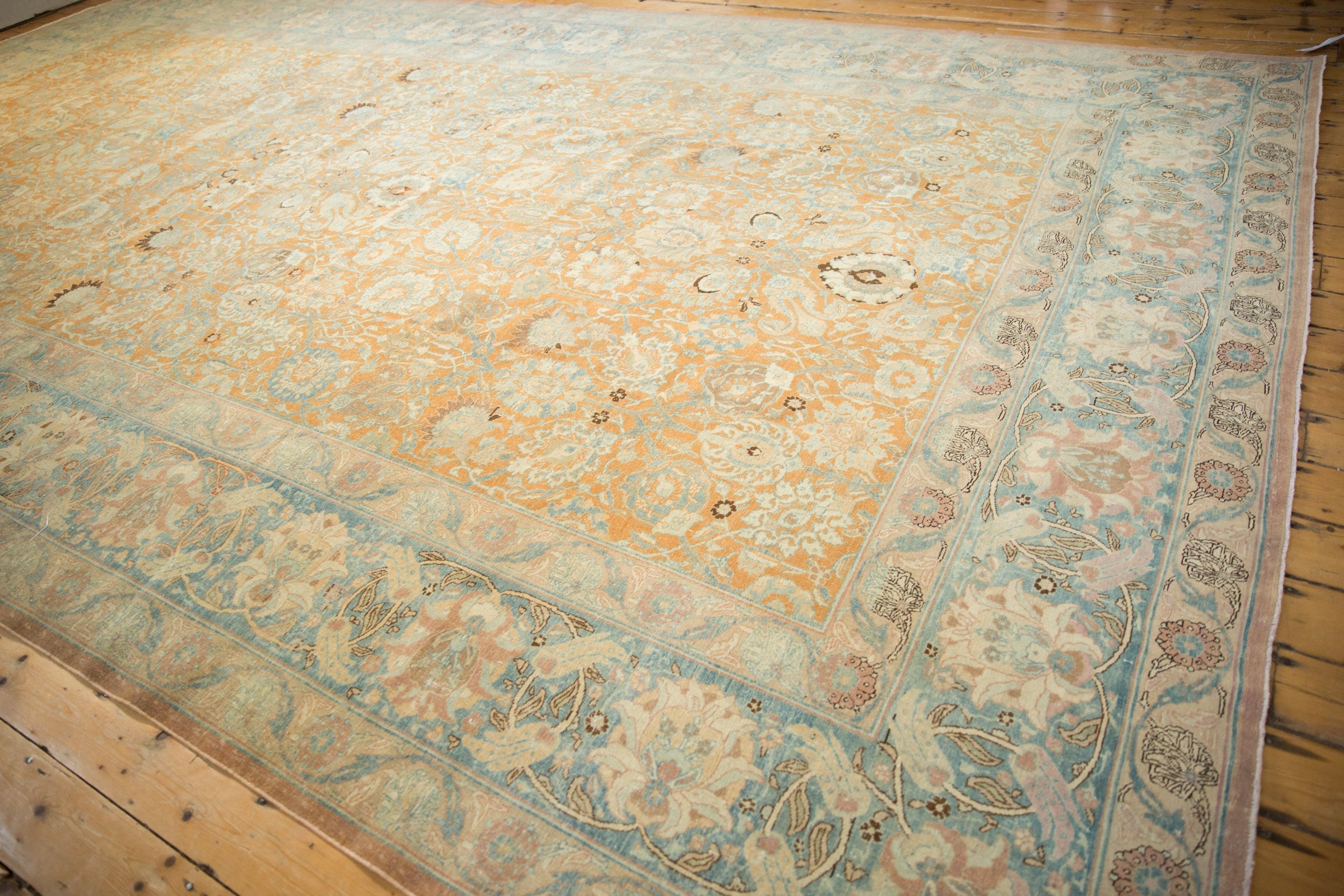 10.5x18.5 Vintage Distressed Tabriz Carpet by Old New House® - product image 9 for Resin Society