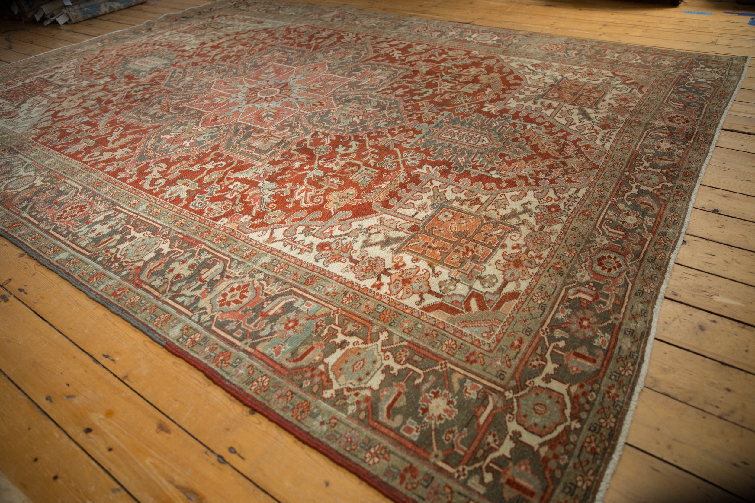 8.5x11.5 Vintage Distressed Heriz Carpet by Old New House® - product image 4 for Resin Society