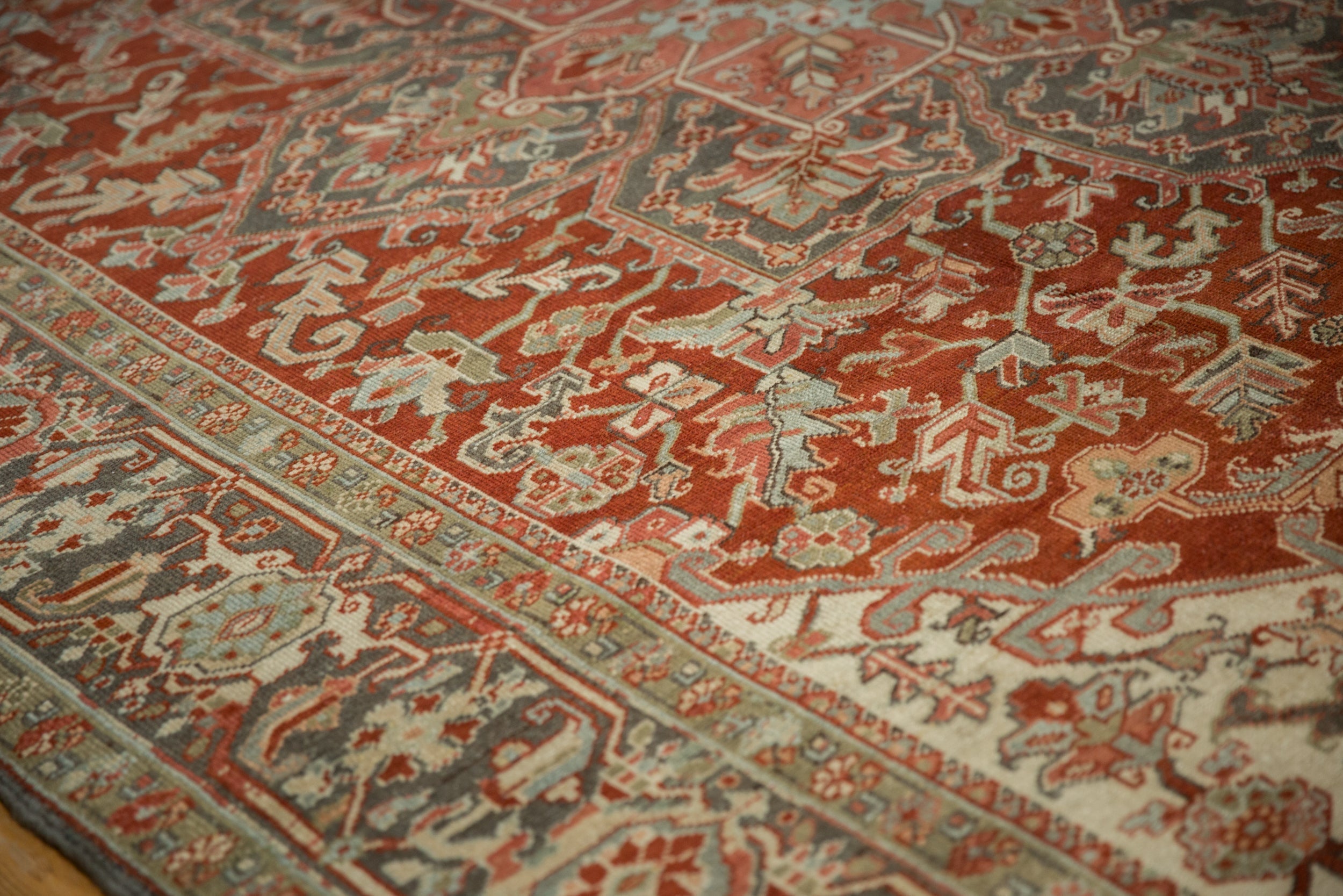 8.5x11.5 Vintage Distressed Heriz Carpet by Old New House® - product image 5 for Resin Society