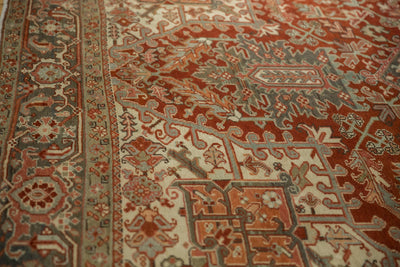 8.5x11.5 Vintage Distressed Heriz Carpet by Old New House® - product image 7 for Resin Society