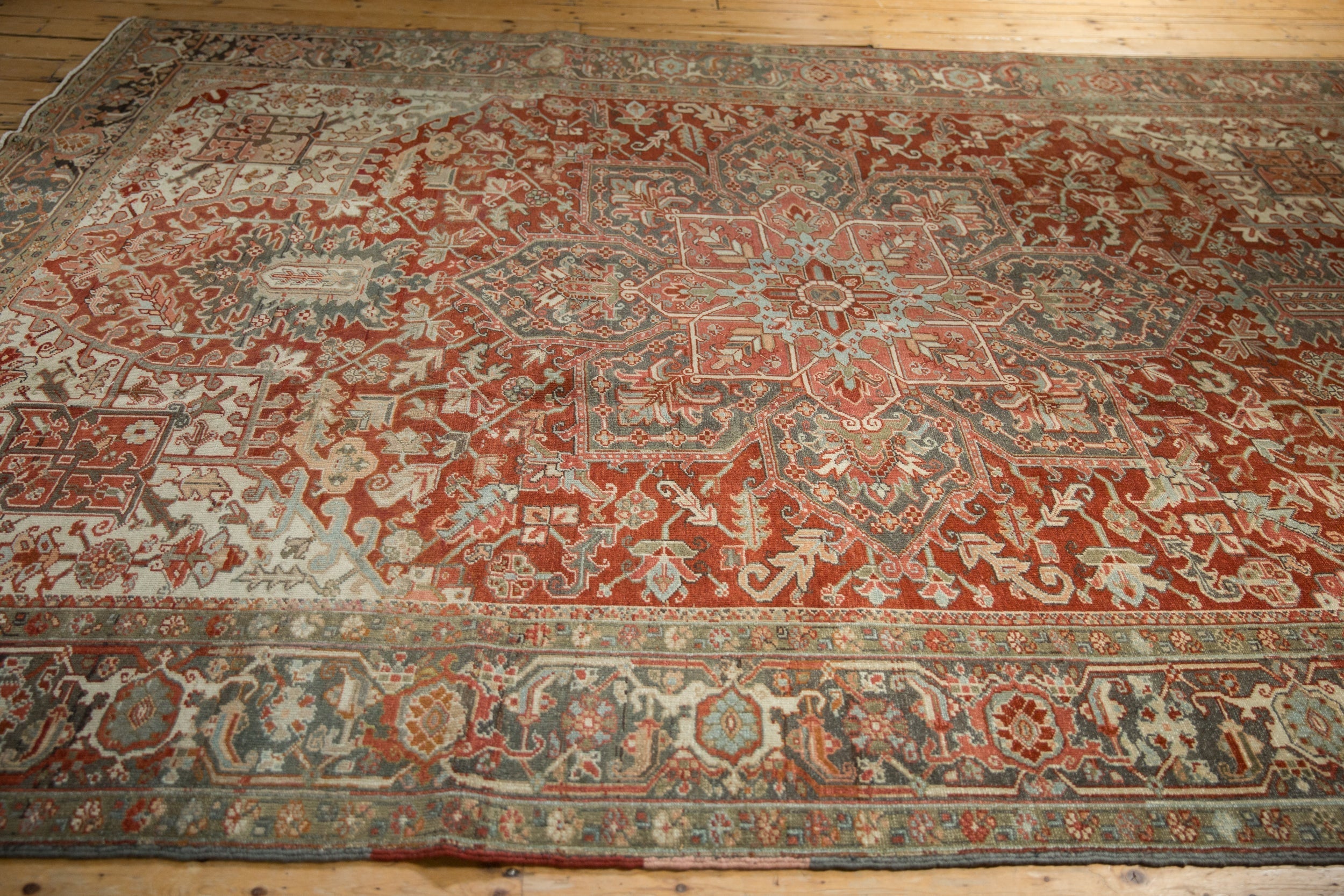 8.5x11.5 Vintage Distressed Heriz Carpet by Old New House® - product image 11 for Resin Society