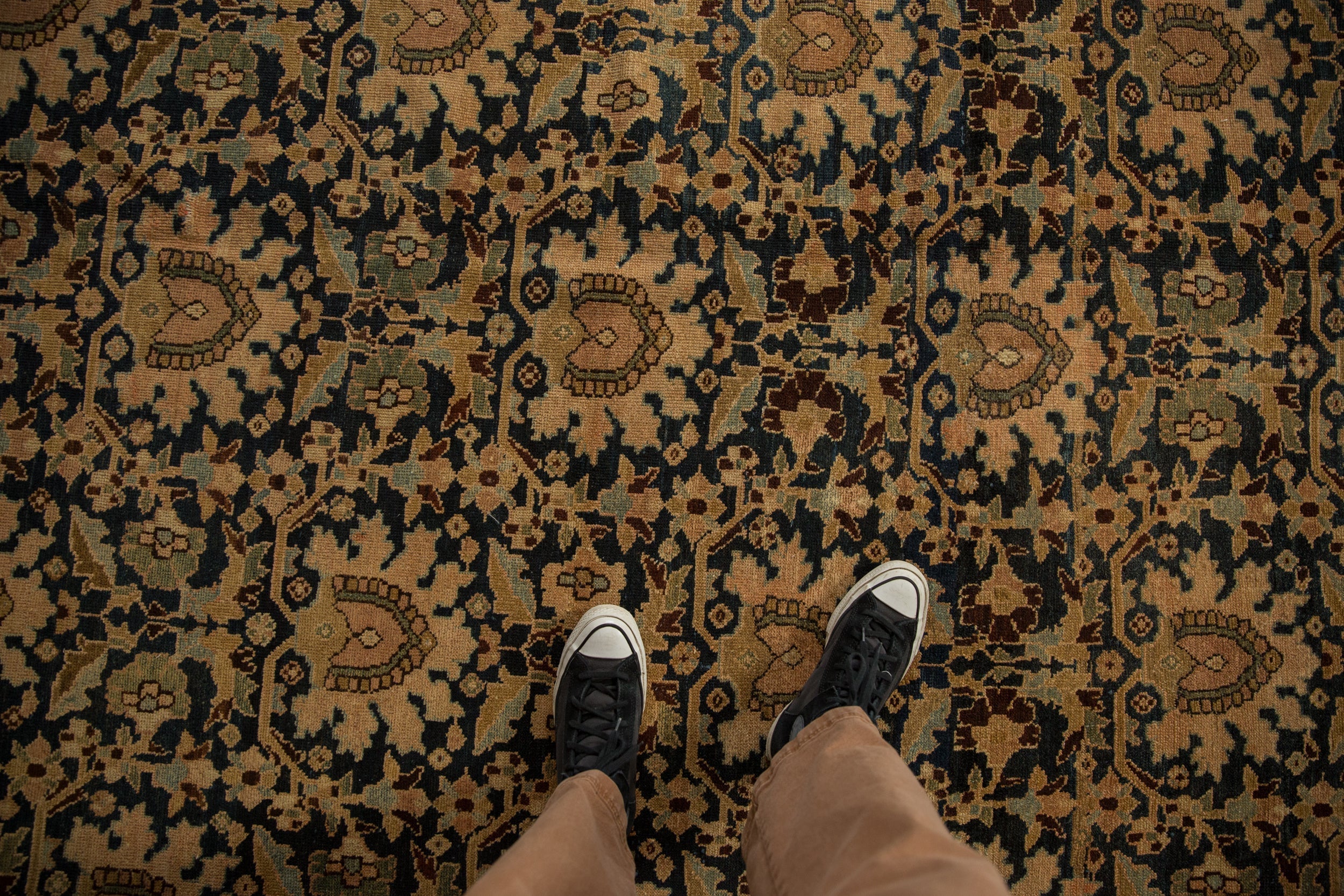 12x23.5 Antique Tea Washed Malayer Carpet by Old New House® - product image 2 for Resin Society