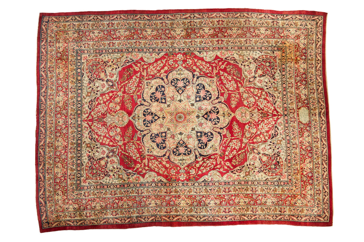 9x12 Antique Fine Tea Washed Kerman Carpet by Old New House® - main product image for Resin Society