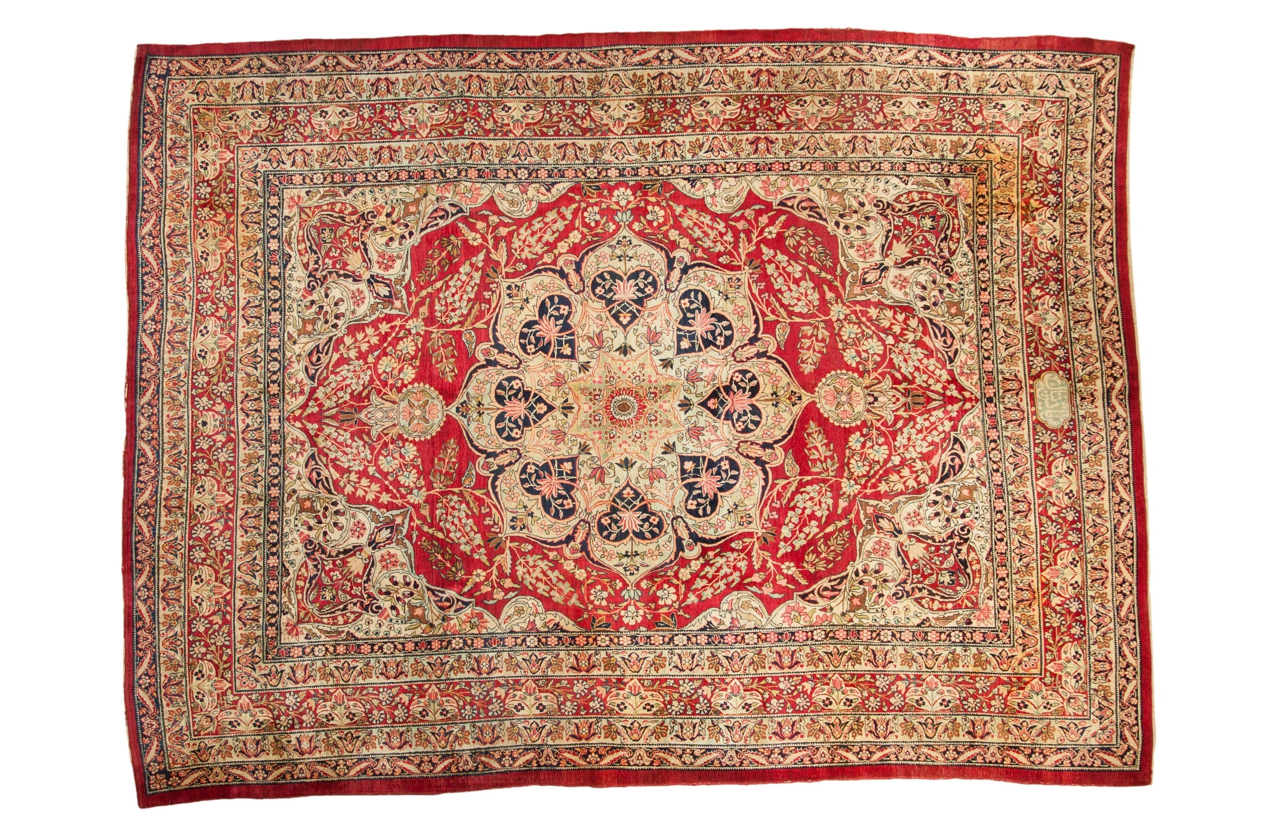 9x12 Antique Fine Tea Washed Kerman Carpet by Old New House® - main product image for Resin Society