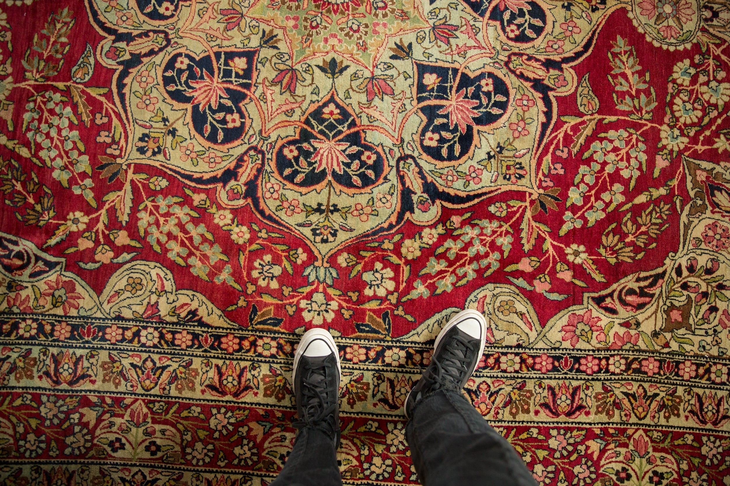 9x12 Antique Fine Tea Washed Kerman Carpet by Old New House® - product image 2 for Resin Society