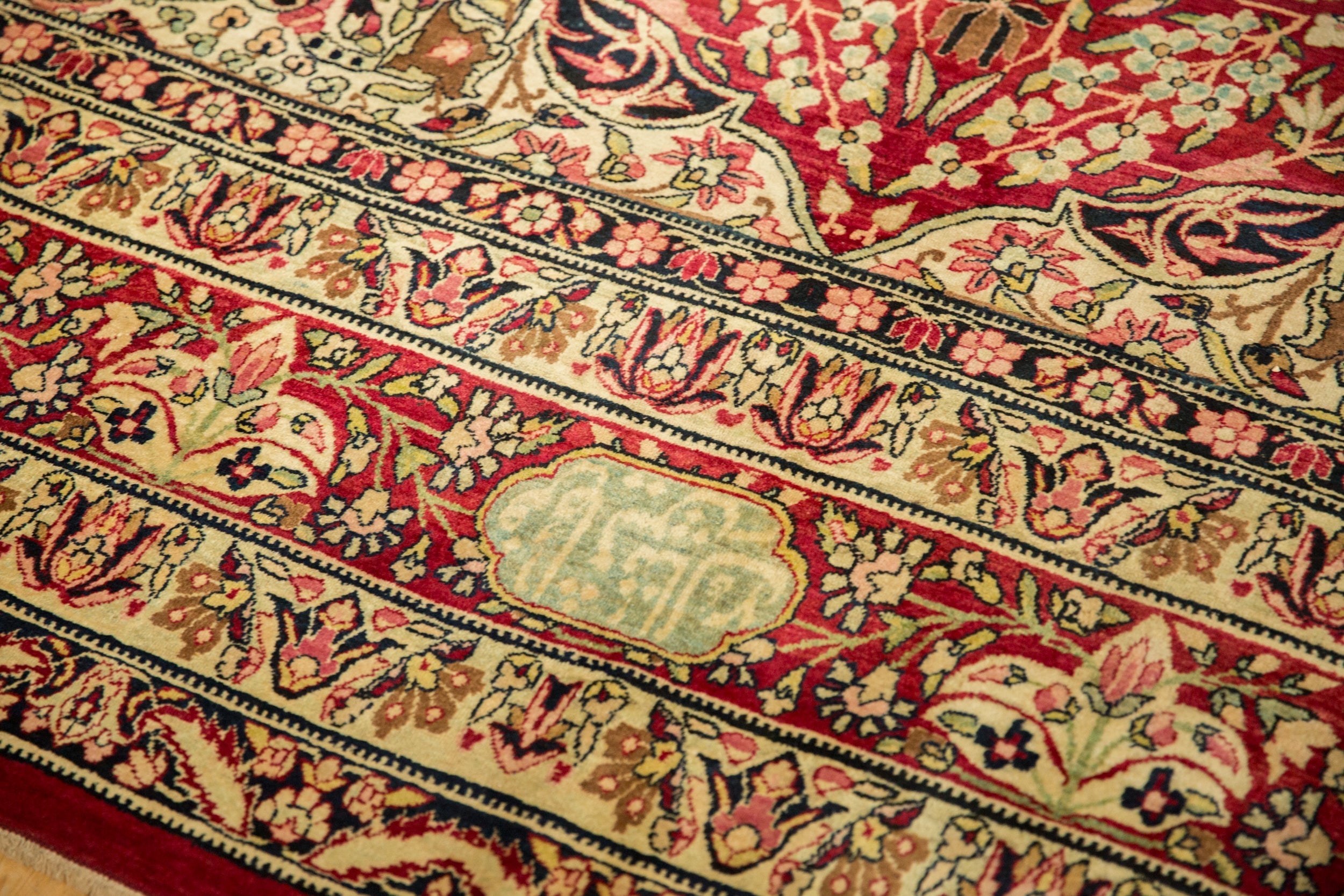 9x12 Antique Fine Tea Washed Kerman Carpet by Old New House® - product image 11 for Resin Society