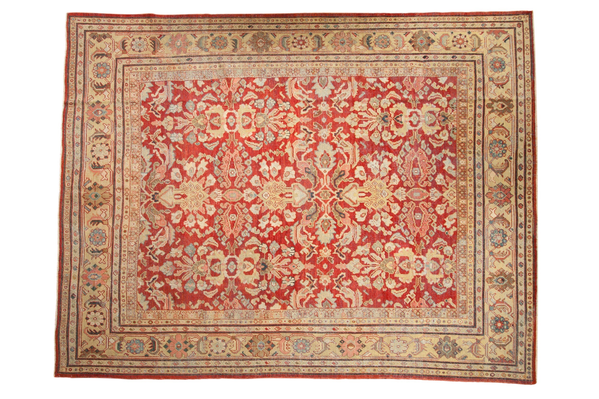 9x11.5 Vintage Distressed Mahal Carpet by Old New House® - main product image for Resin Society