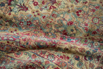 8.5x12 Vintage Distressed Kerman Carpet by Old New House® - product image 9 for Resin Society