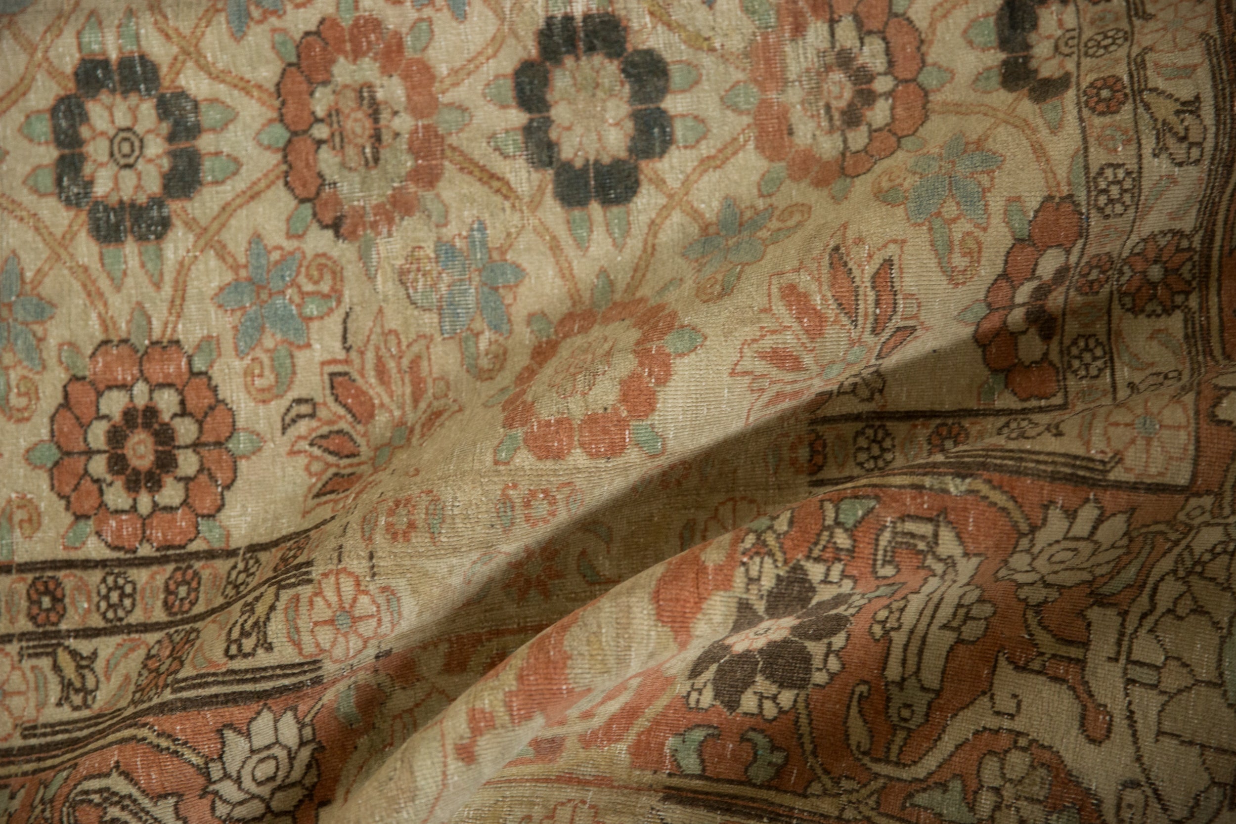 8.5x12.5 Vintage Distressed Qom Carpet by Old New House® - product image 13 for Resin Society