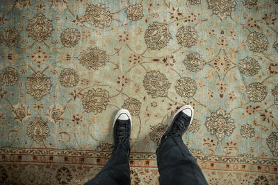 9.5x13 Vintage Distressed Meshed Carpet by Old New House® - product image 2 for Resin Society
