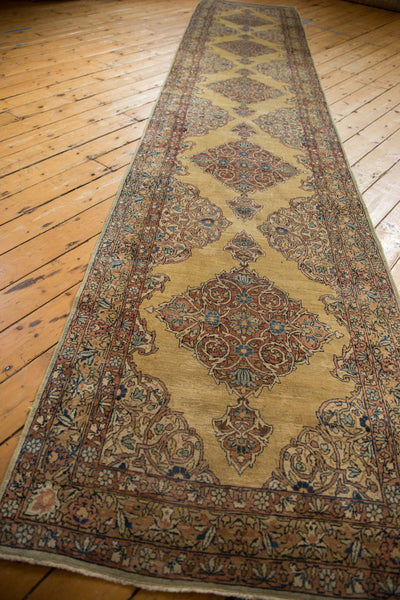 RESERVED 3.5x16 Vintage Tea Washed Kerman Rug Runner