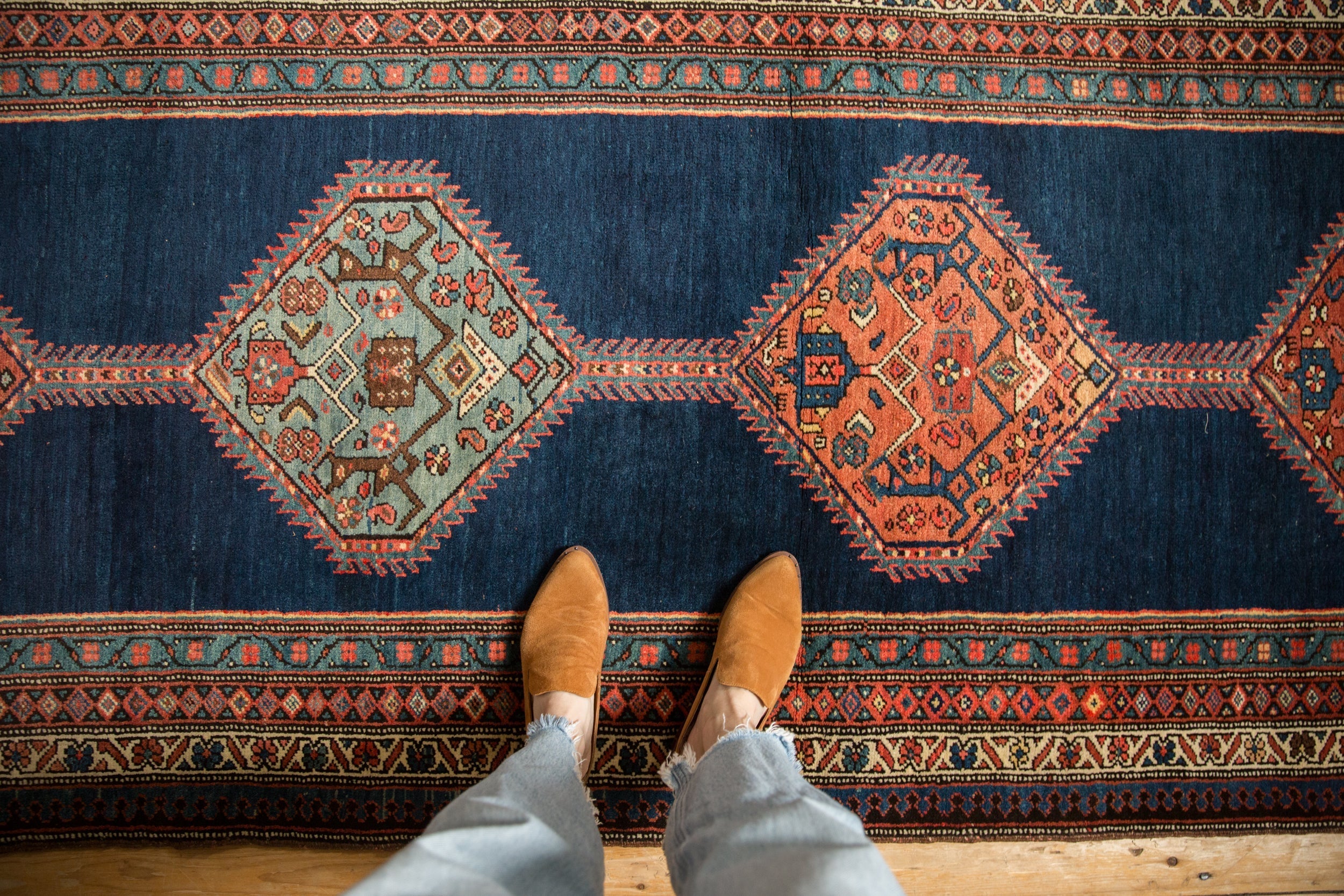3.5x15 Antique Bijar Rug Runner by Old New House® - product image 2 for Resin Society