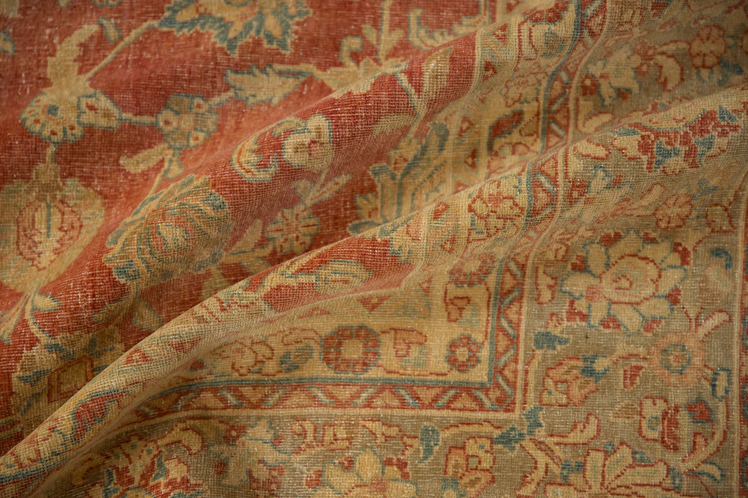 8x11 Vintage Distressed Kashan Carpet by Old New House® - product image 9 for Resin Society