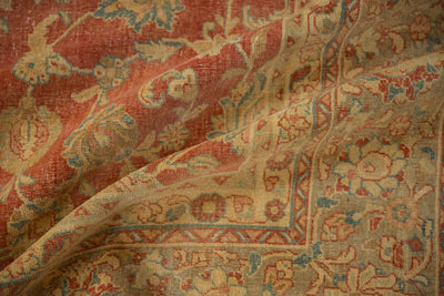 8x11 Vintage Distressed Kashan Carpet by Old New House® - product image 9 for Resin Society
