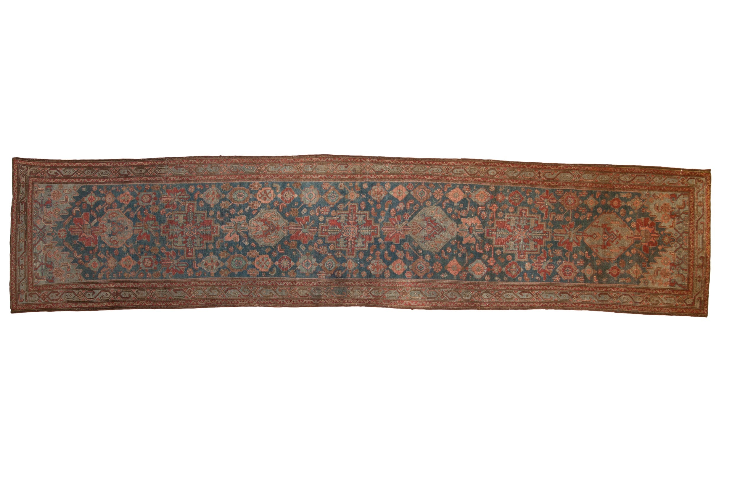 3.5x15.5 Vintage Distressed Malayer Rug Runner by Old New House® - main product image for Resin Society