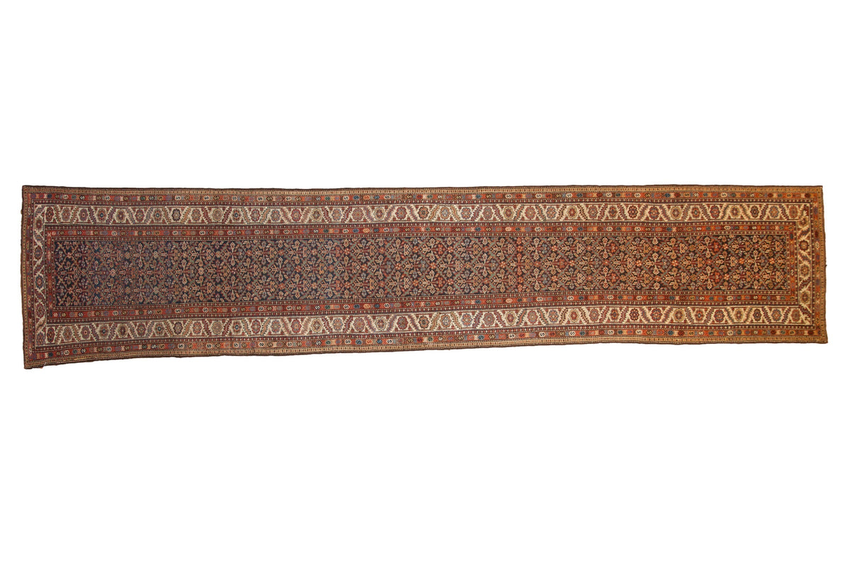 3.5x15.5 Antique Fine Malayer Rug Runner by Old New House® - main product image for Resin Society