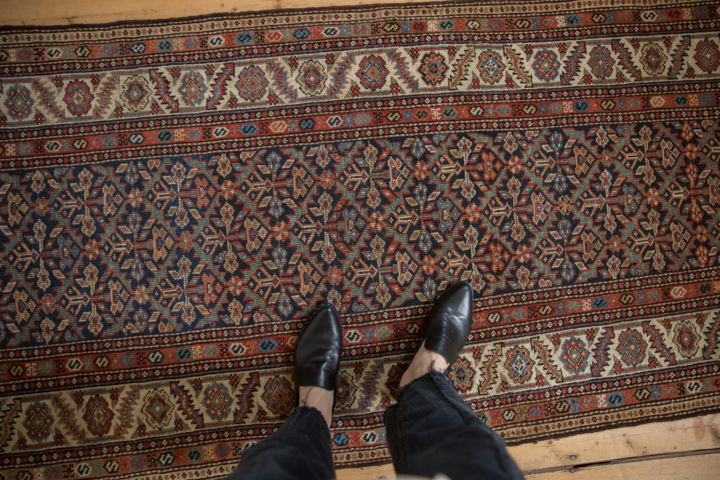 3.5x15.5 Antique Fine Malayer Rug Runner by Old New House® - product image 2 for Resin Society