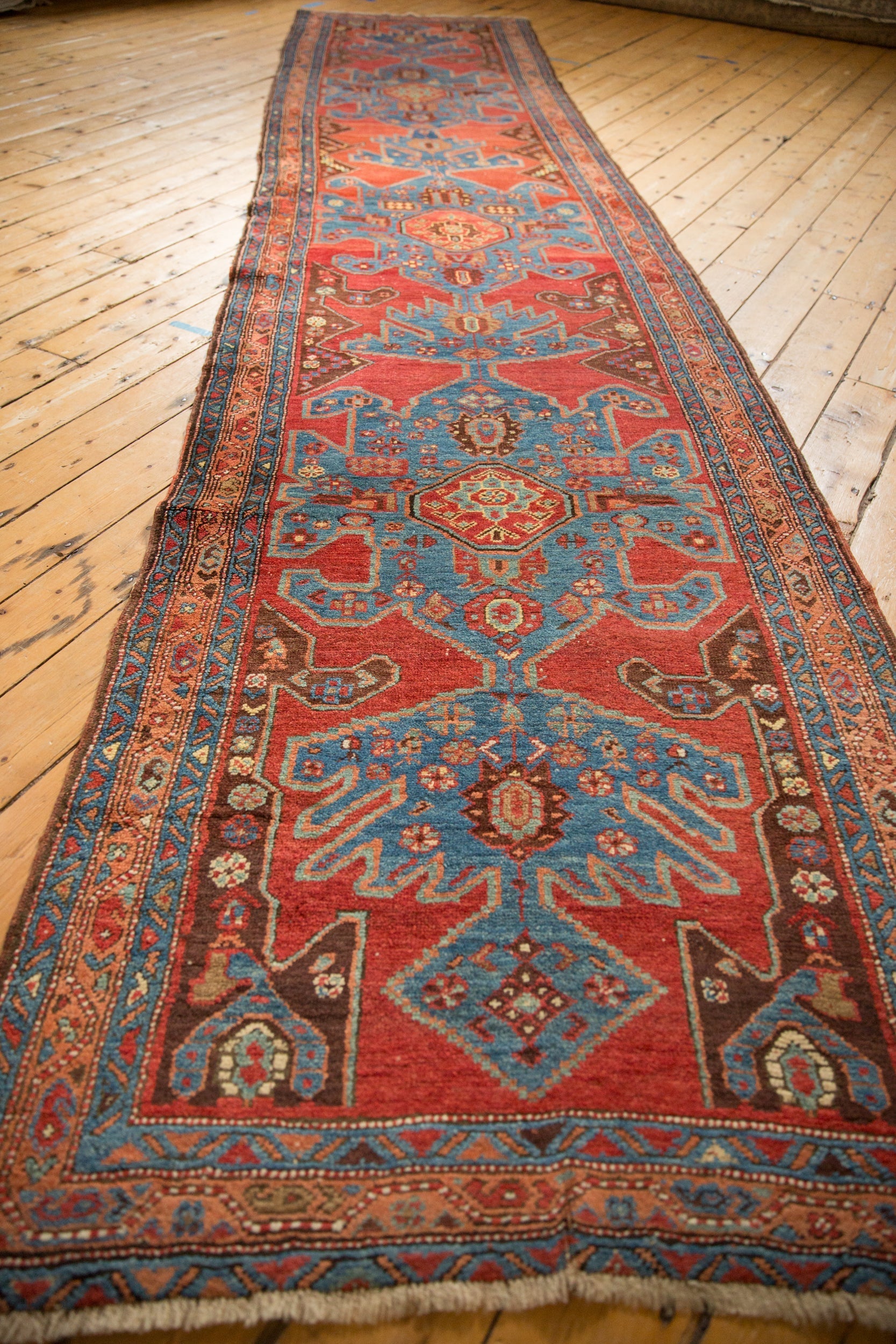 3.5x16.5 Antique Heriz Rug Runner by Old New House® - product image 6 for Resin Society