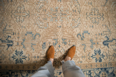 7x8.5 Vintage Distressed Mehrivan Carpet by Old New House® - product image 2 for Resin Society