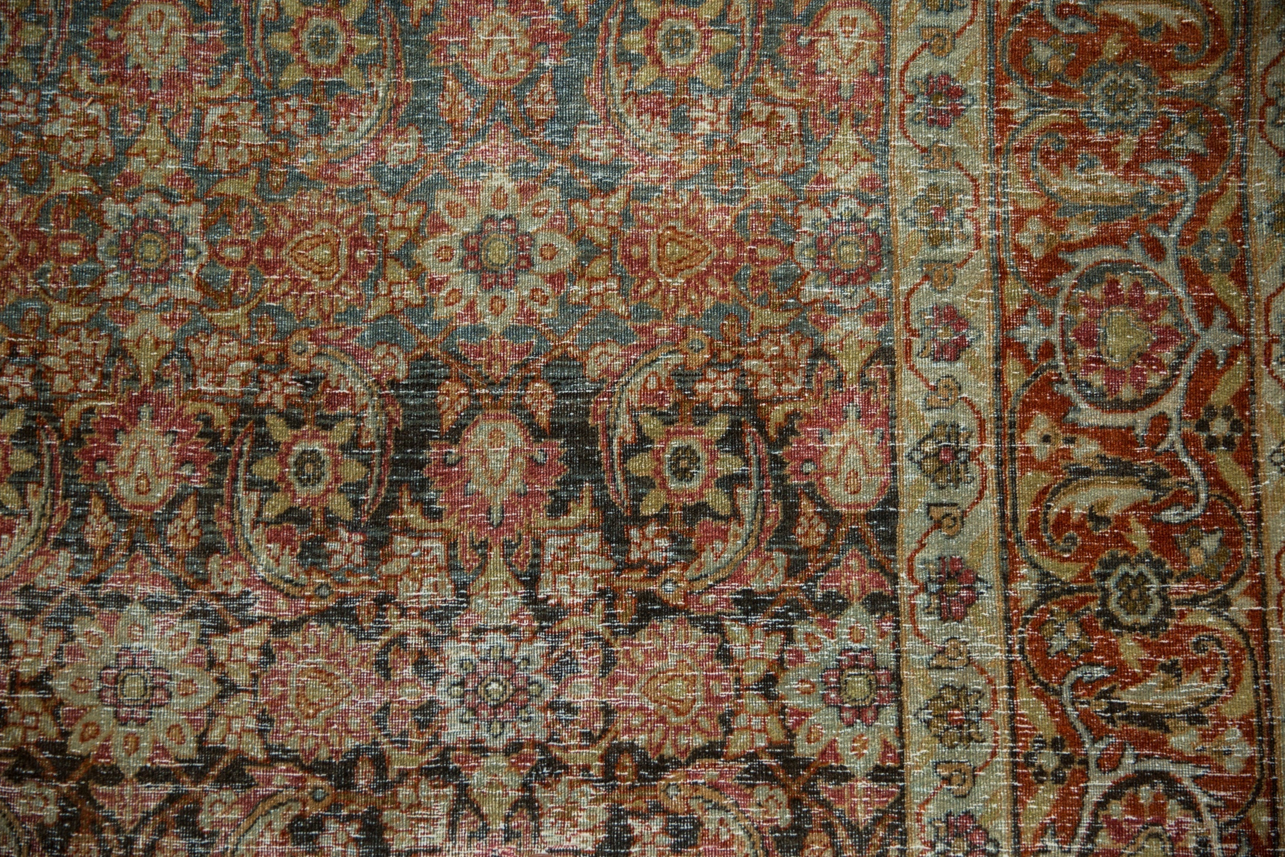 7x9.5 Vintage Distressed Tabriz Carpet by Old New House® - product image 3 for Resin Society