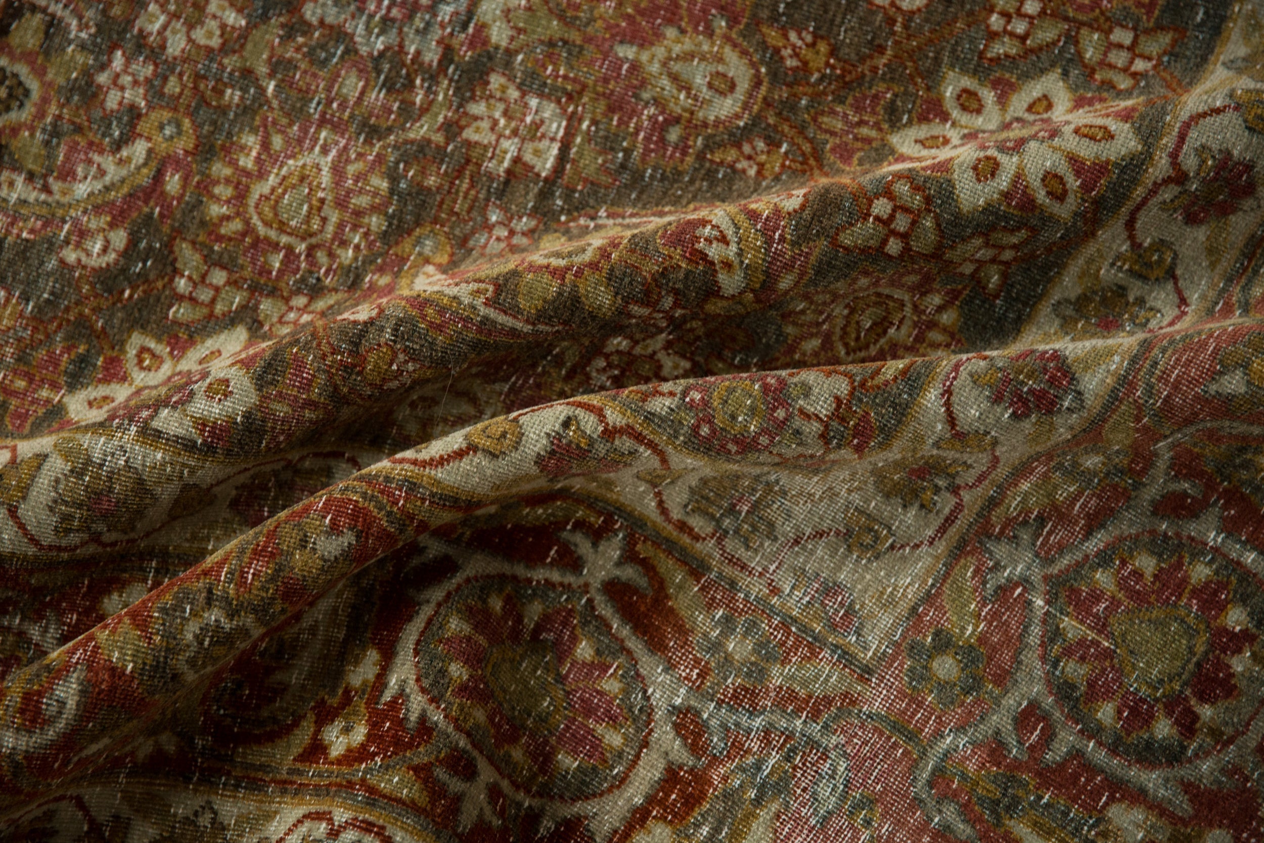 7x9.5 Vintage Distressed Tabriz Carpet by Old New House® - product image 9 for Resin Society