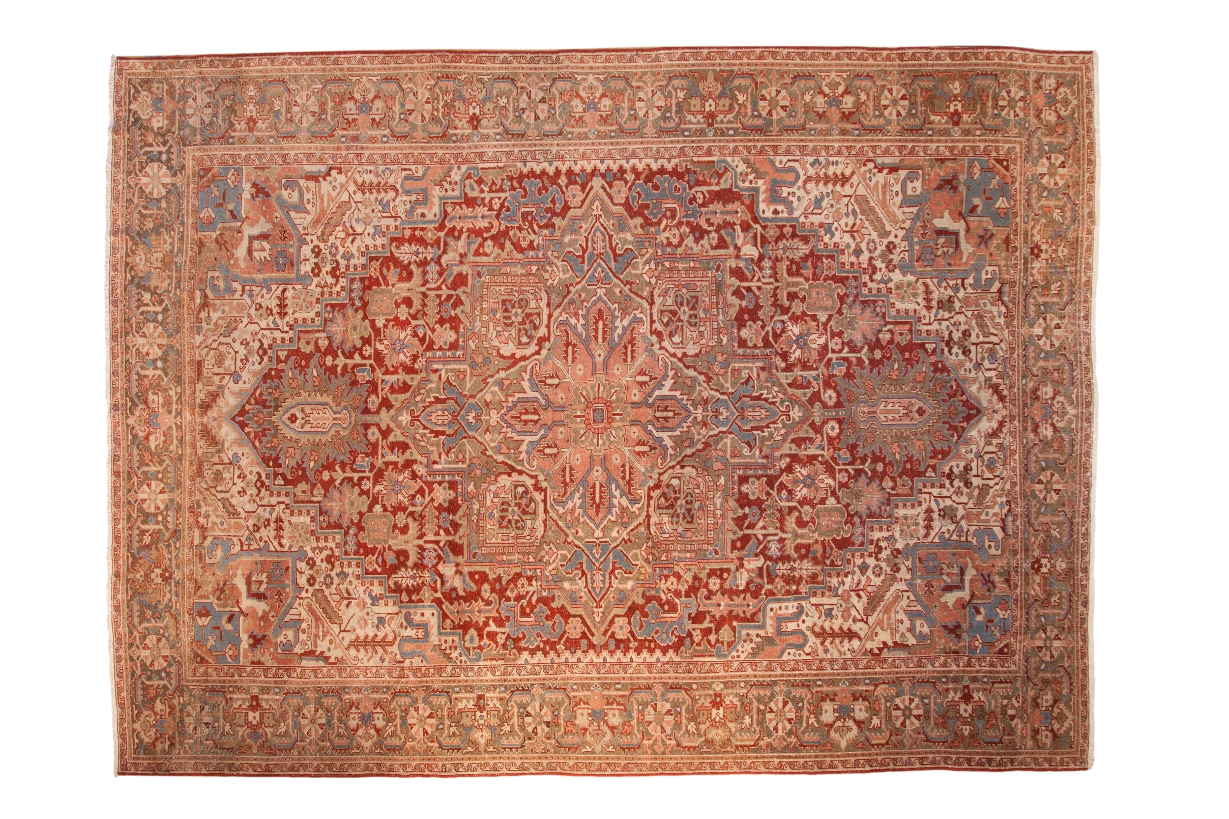 9.5x13 Vintage Distressed Heriz Carpet by Old New House® - main product image for Resin Society