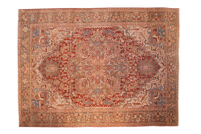 9.5x13 Vintage Distressed Heriz Carpet by Old New House® - main product image for Resin Society