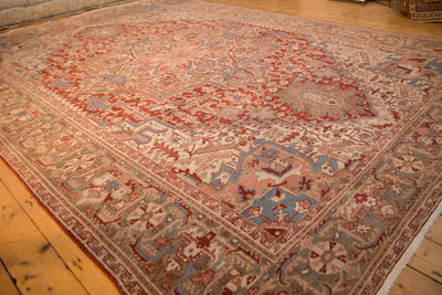 9.5x13 Vintage Distressed Heriz Carpet by Old New House® - product image 4 for Resin Society