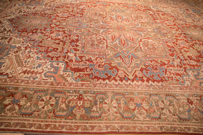 9.5x13 Vintage Distressed Heriz Carpet by Old New House® - product image 7 for Resin Society