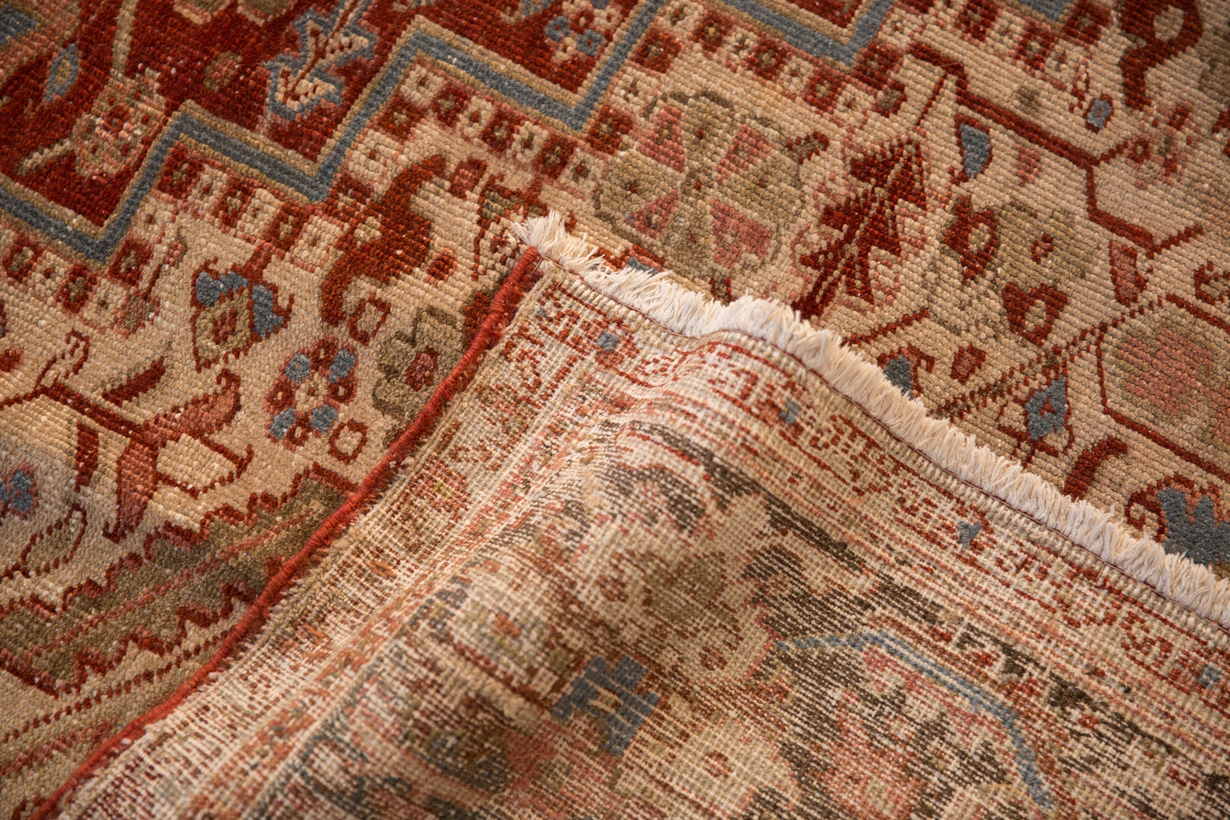 9.5x13 Vintage Distressed Heriz Carpet by Old New House® - product image 13 for Resin Society