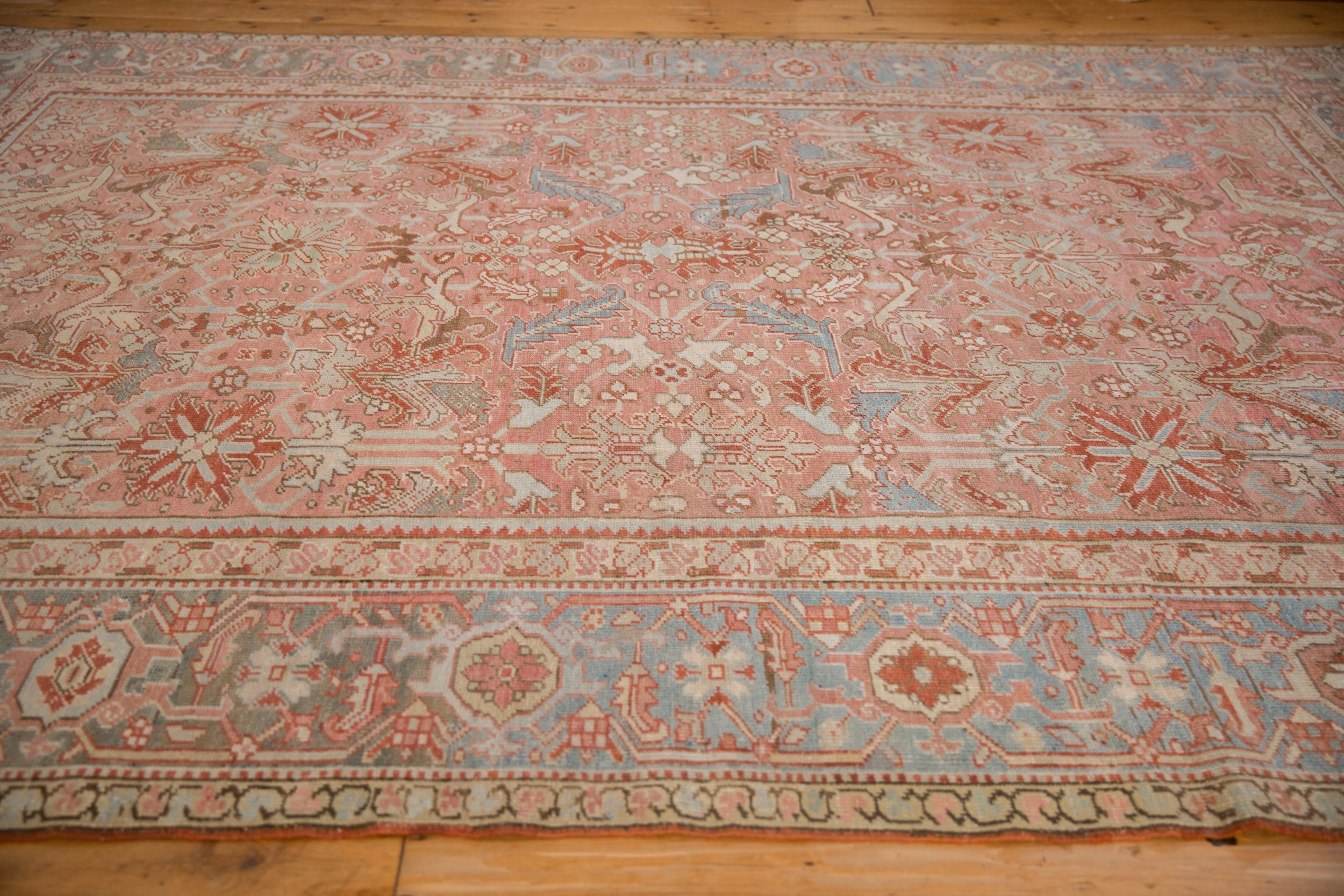 8x11 Vintage Distressed Heriz Carpet by Old New House® - product image 9 for Resin Society