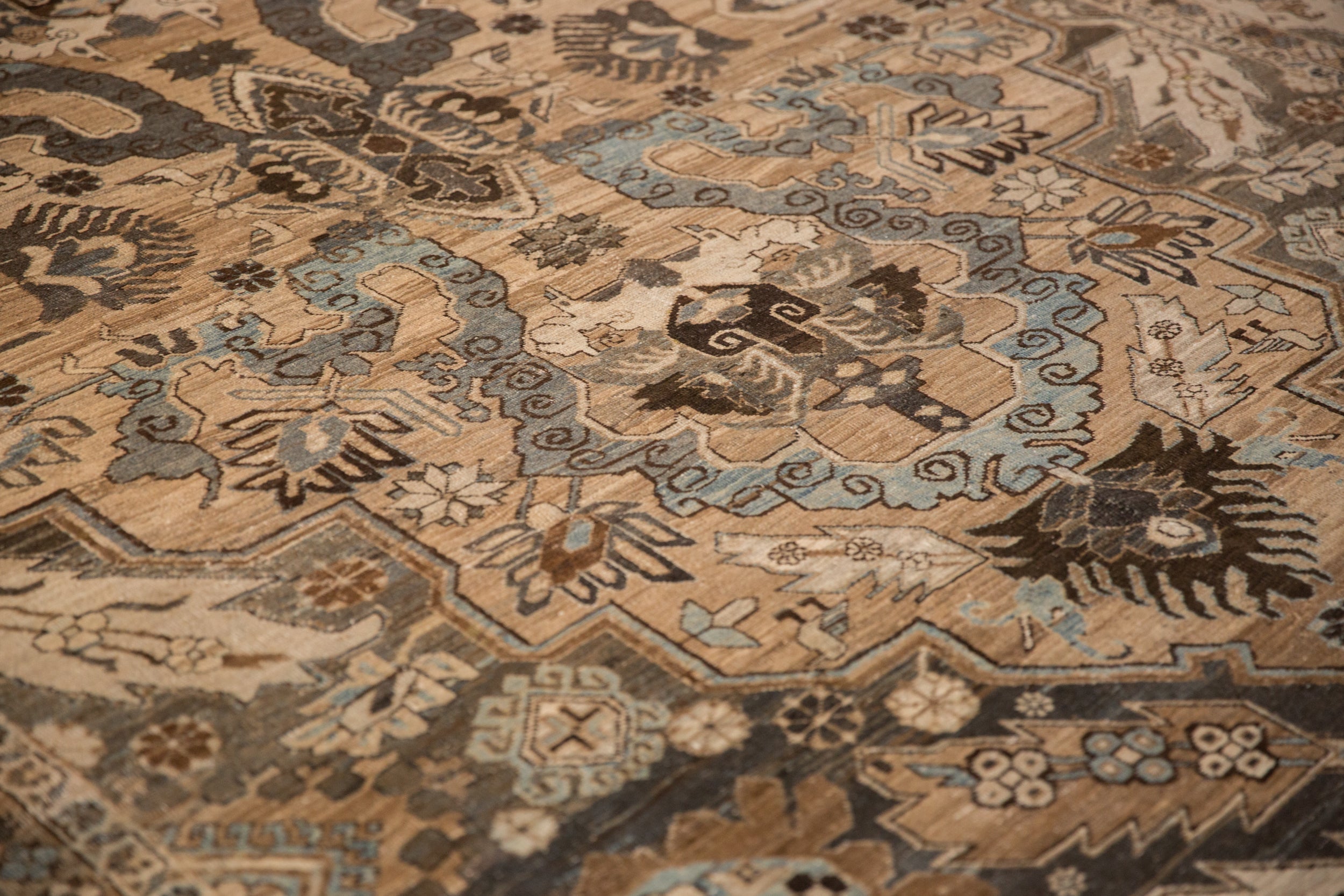 7.5x10.5 Vintage Distressed Khoy Carpet by Old New House® - product image 5 for Resin Society