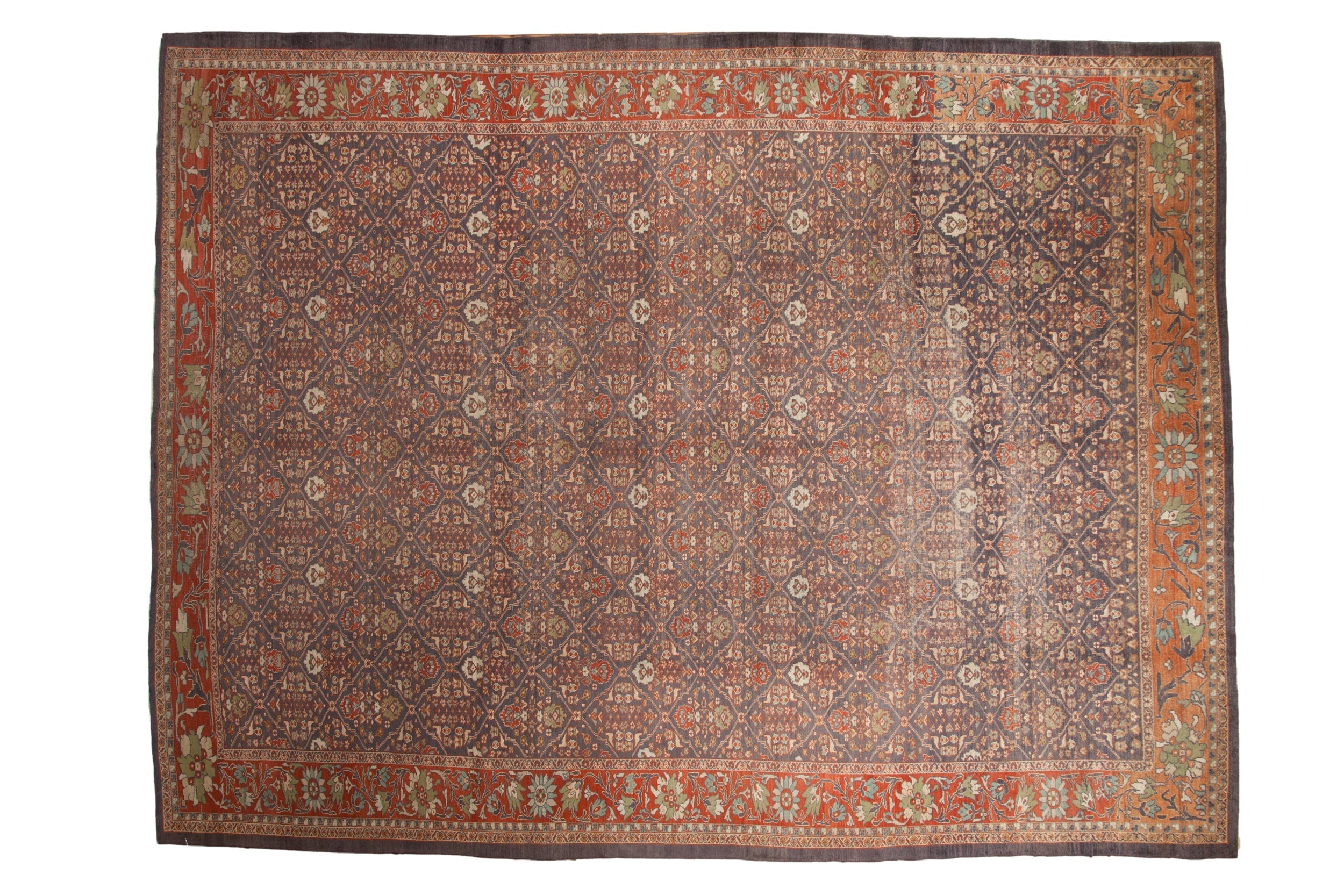 10.5x13.5 Vintage Distressed Mahal Carpet by Old New House® - main product image for Resin Society
